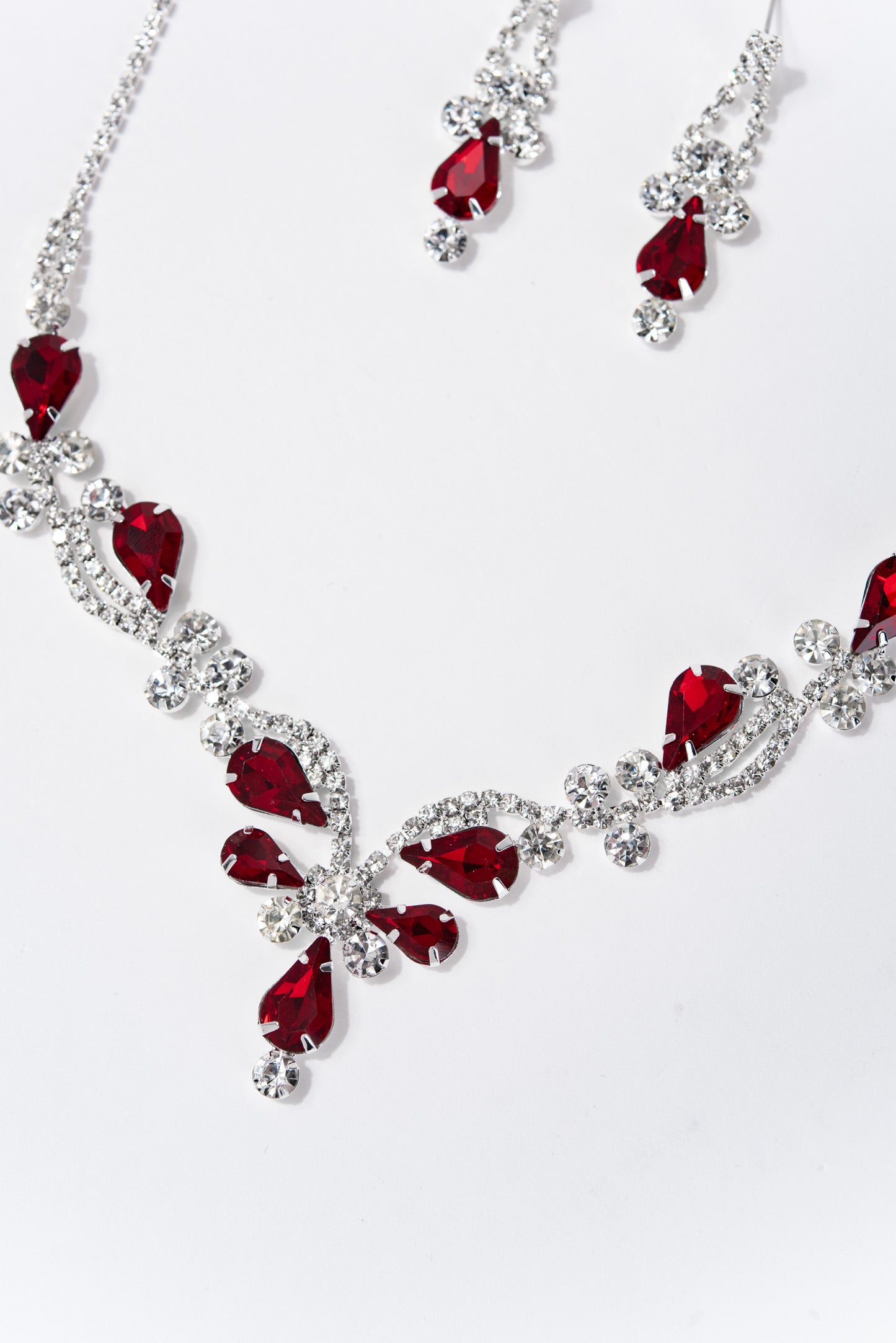 Autumn Elegant Rhinestone Statement Necklace Set