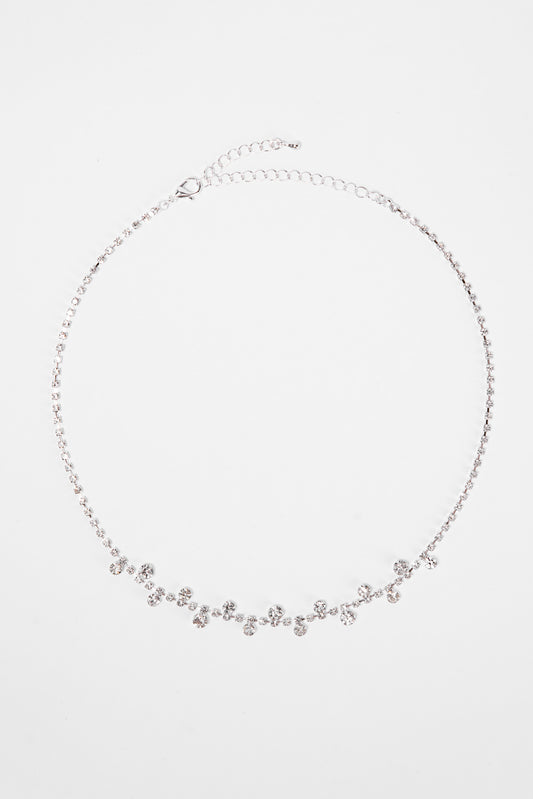 Danica Bridal Bubble Chain Necklace | Silver
