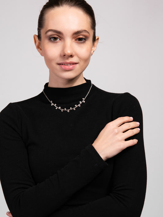 Danica Bridal Bubble Chain Necklace | Silver