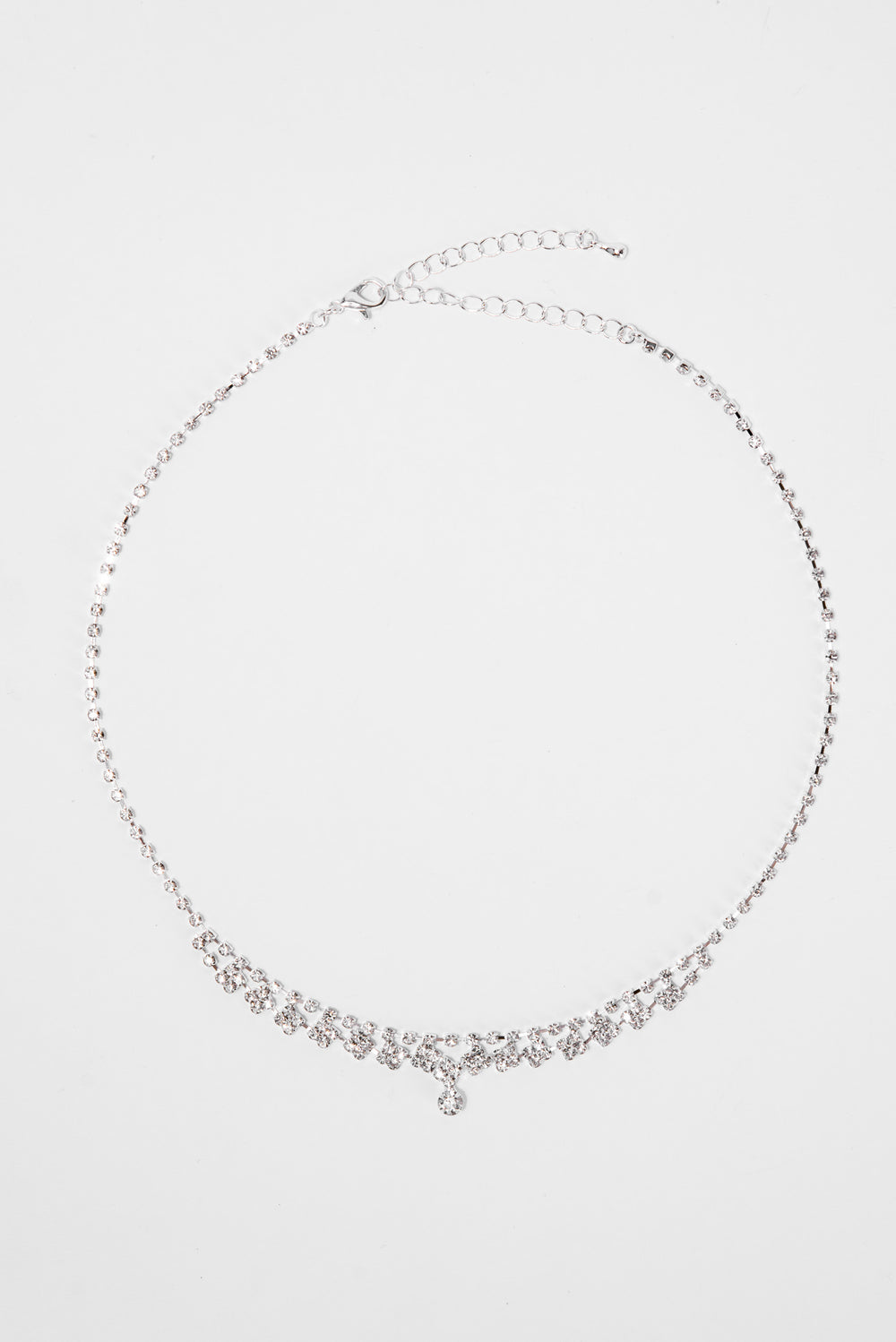 Danielle Round Stone Drop Necklace