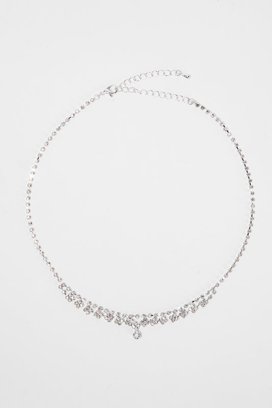 Danielle Round Stone Drop Necklace