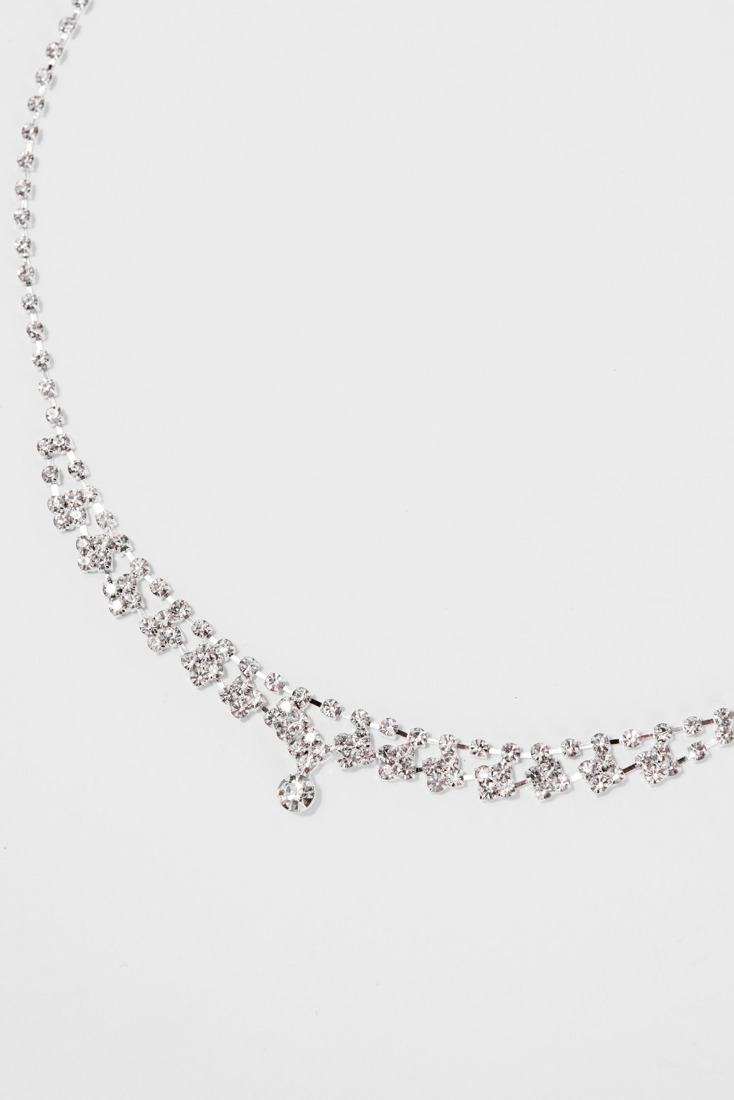 Danielle Round Stone Drop Necklace