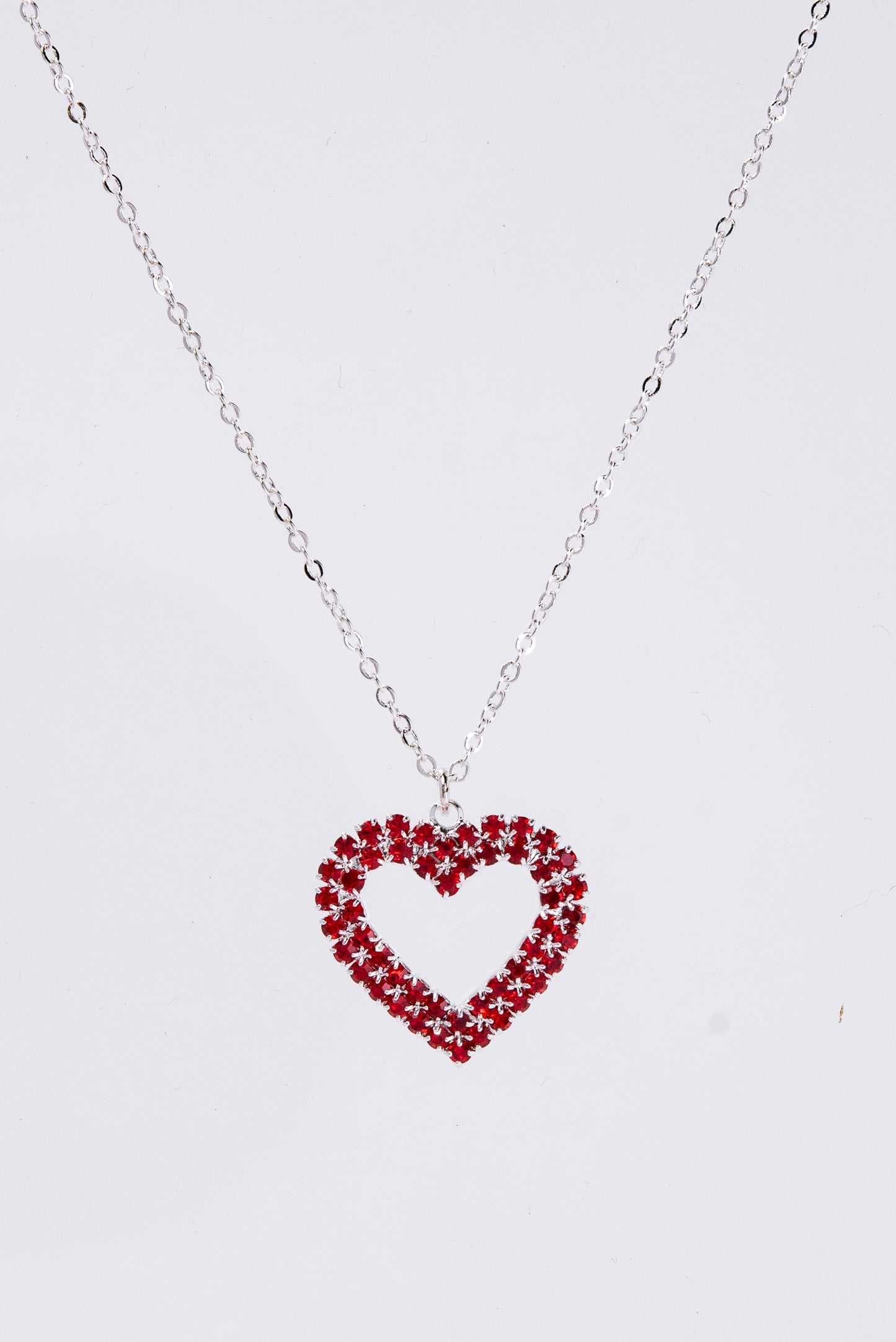 Ariella Heart Pave Pendant Necklace