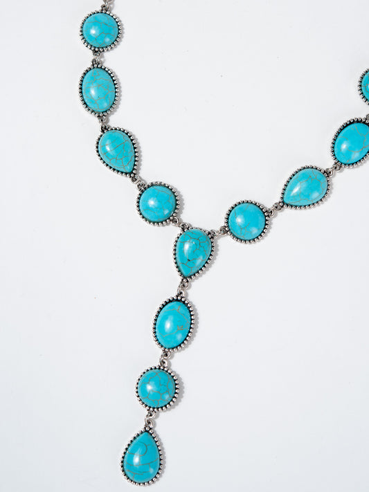 Maribelle Western Style Cabochon Stone Necklaces | Turquoise