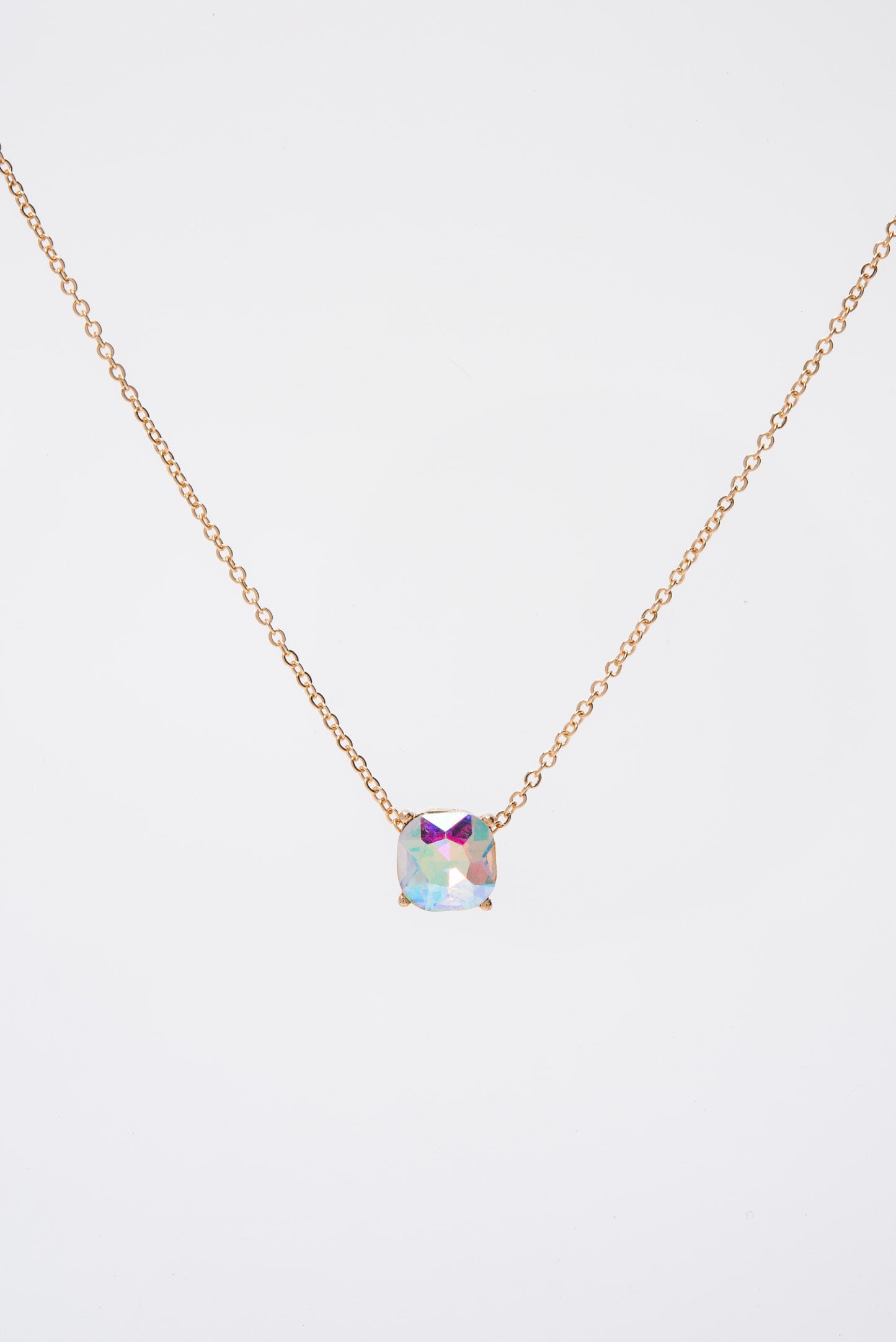 Rosie 10MM Solitaire Bezzle Pendant Necklace
