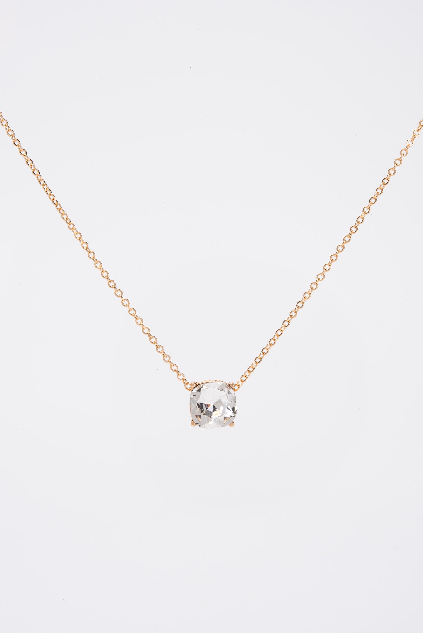 Rosie 10MM Solitaire Bezzle Pendant Necklace