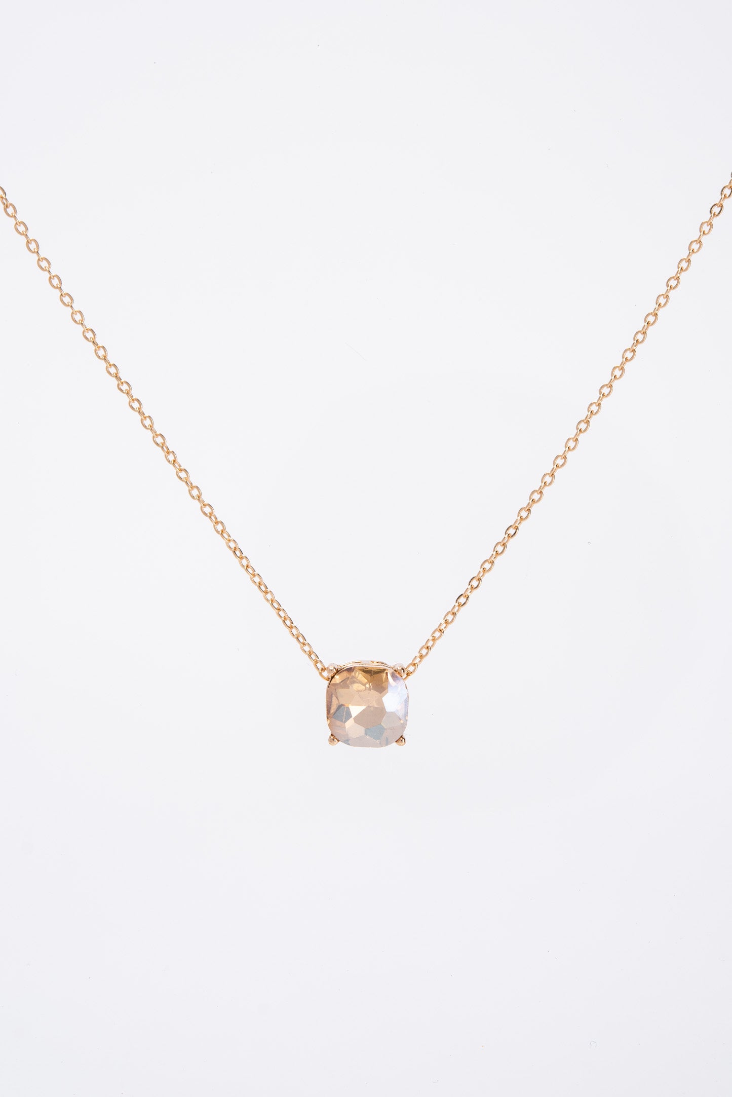 Rosie 10MM Solitaire Bezzle Pendant Necklace