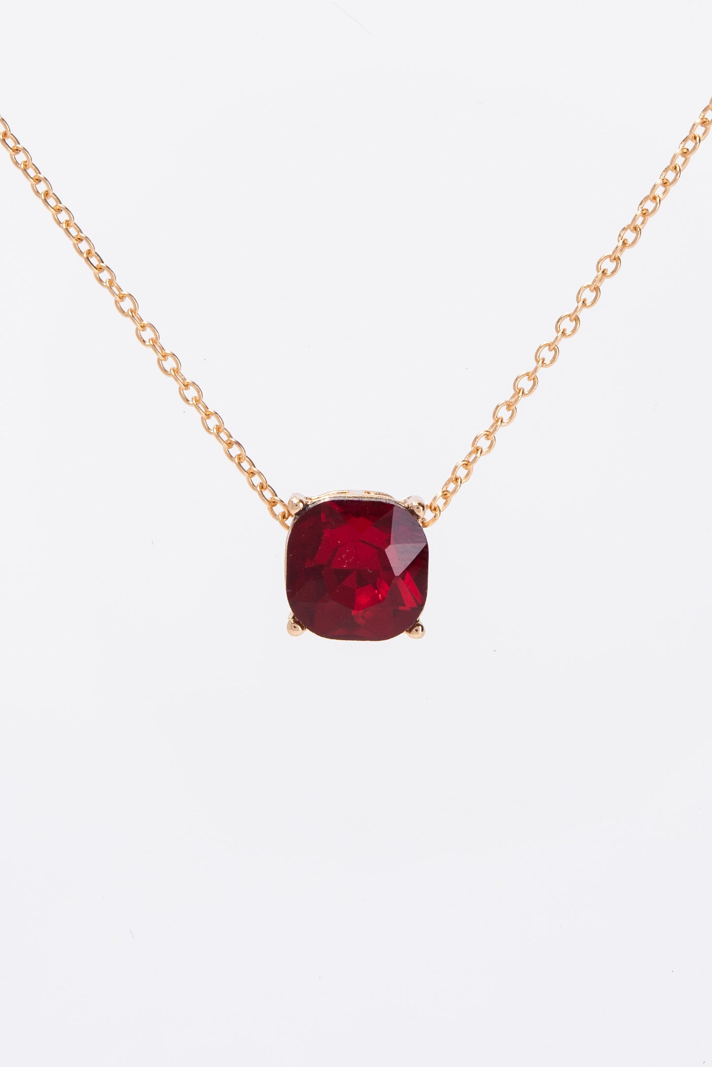 Rosie 10MM Solitaire Bezzle Pendant Necklace