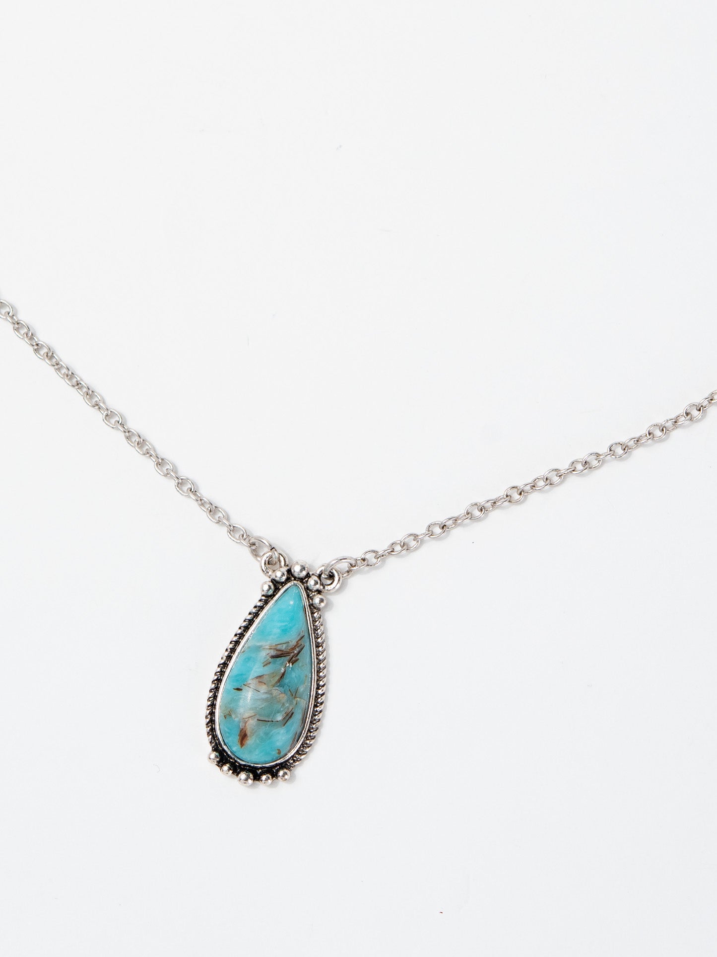 Sonnet Western Semi Stone Pendant Necklace