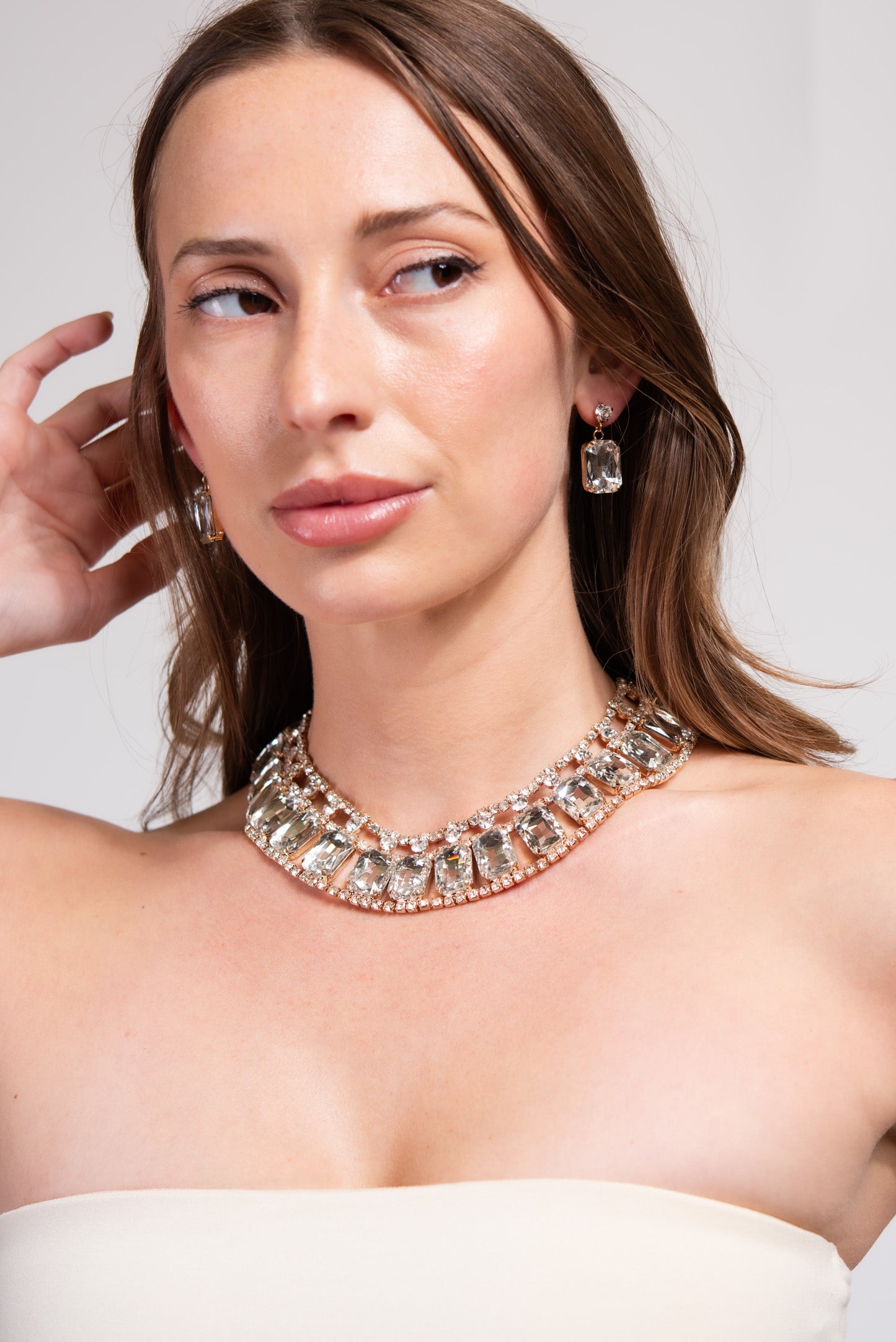 Grand Rhinestone Statement Necklace