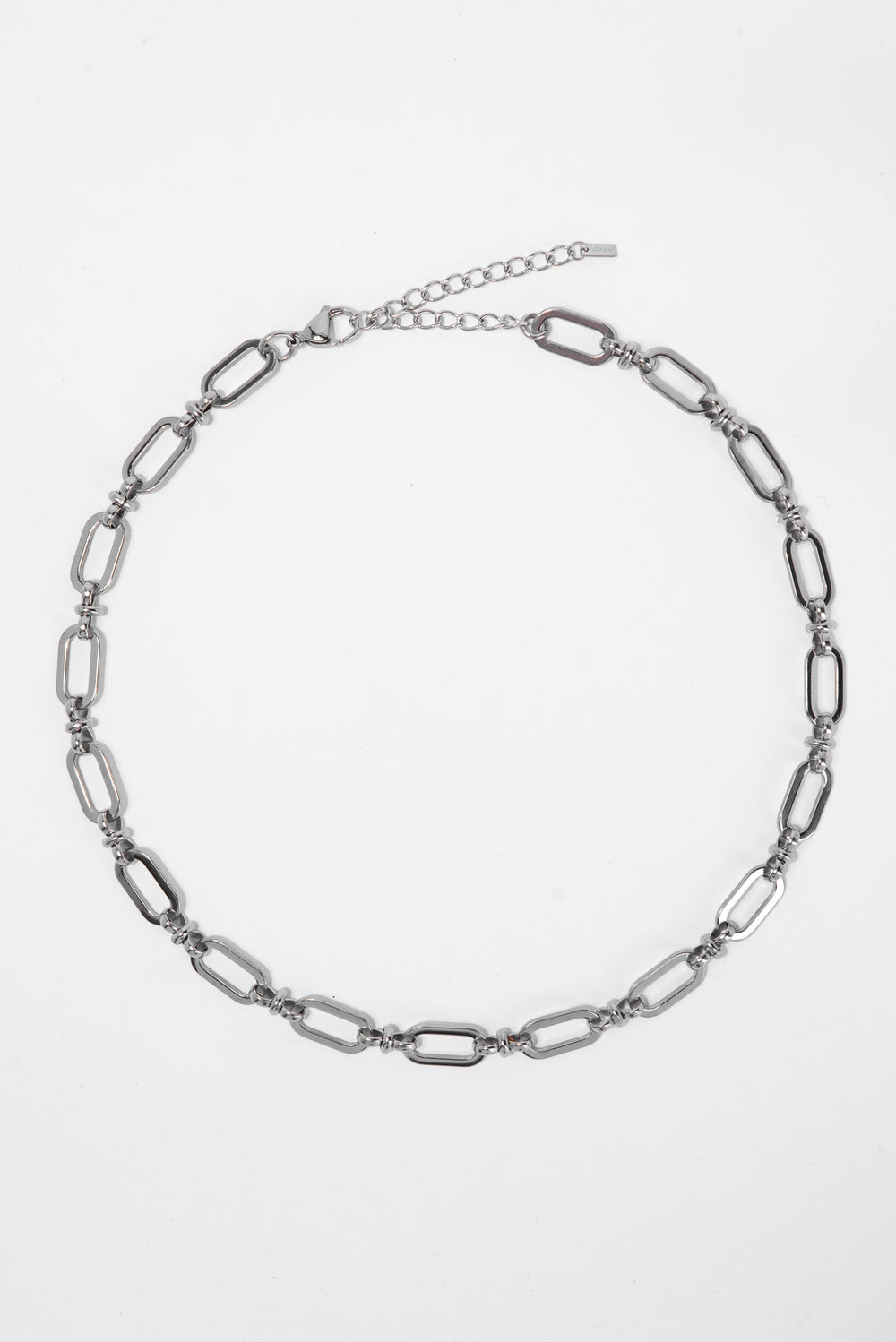 Gia Stainless Steel Handmade Chain Necklace | Silver