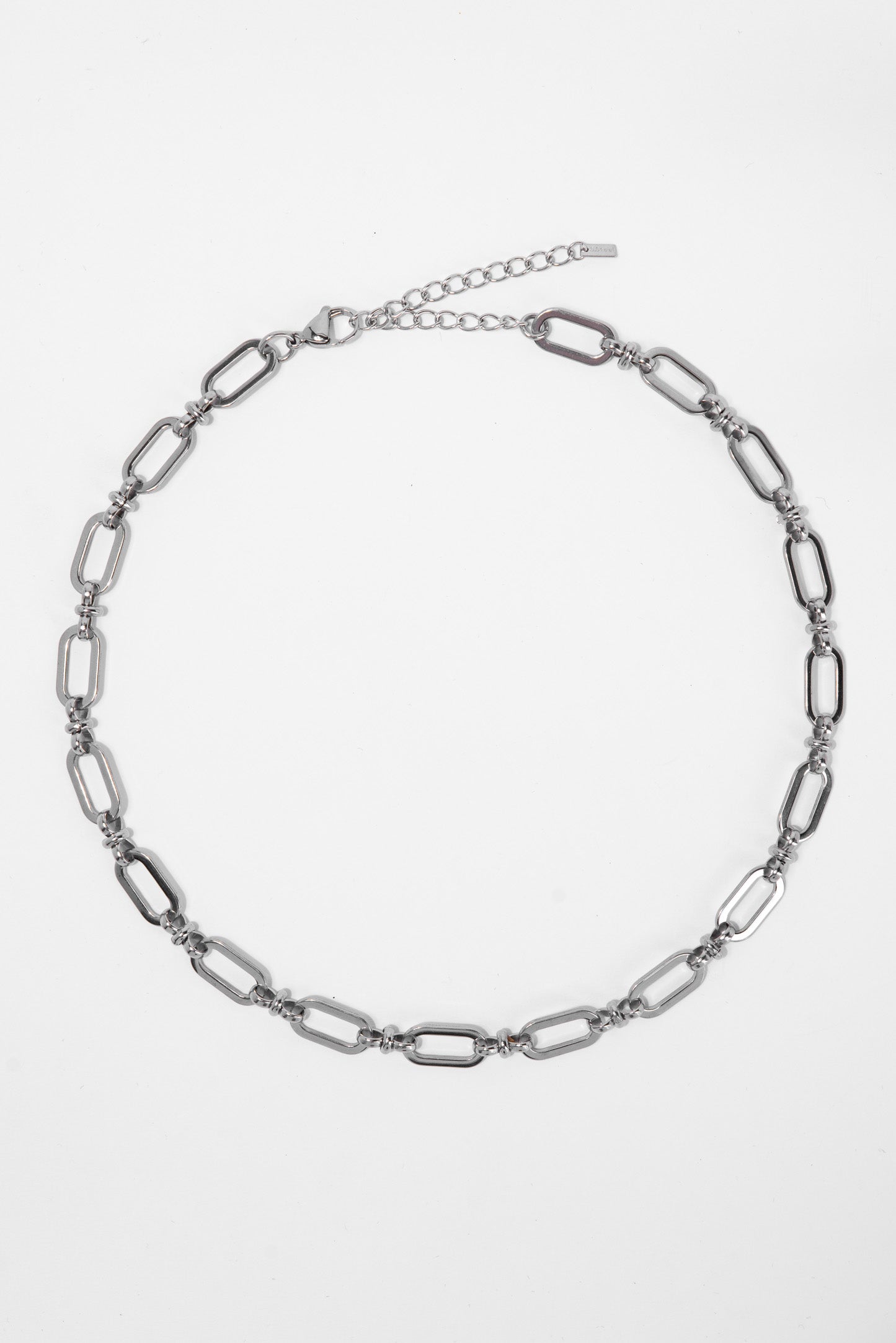 Gia Stainless Steel Handmade Chain Necklace | Silver