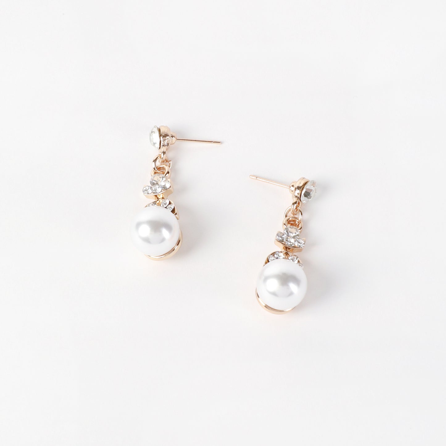 Celeste Pearl & Rhinestone Necklace & Earring Set