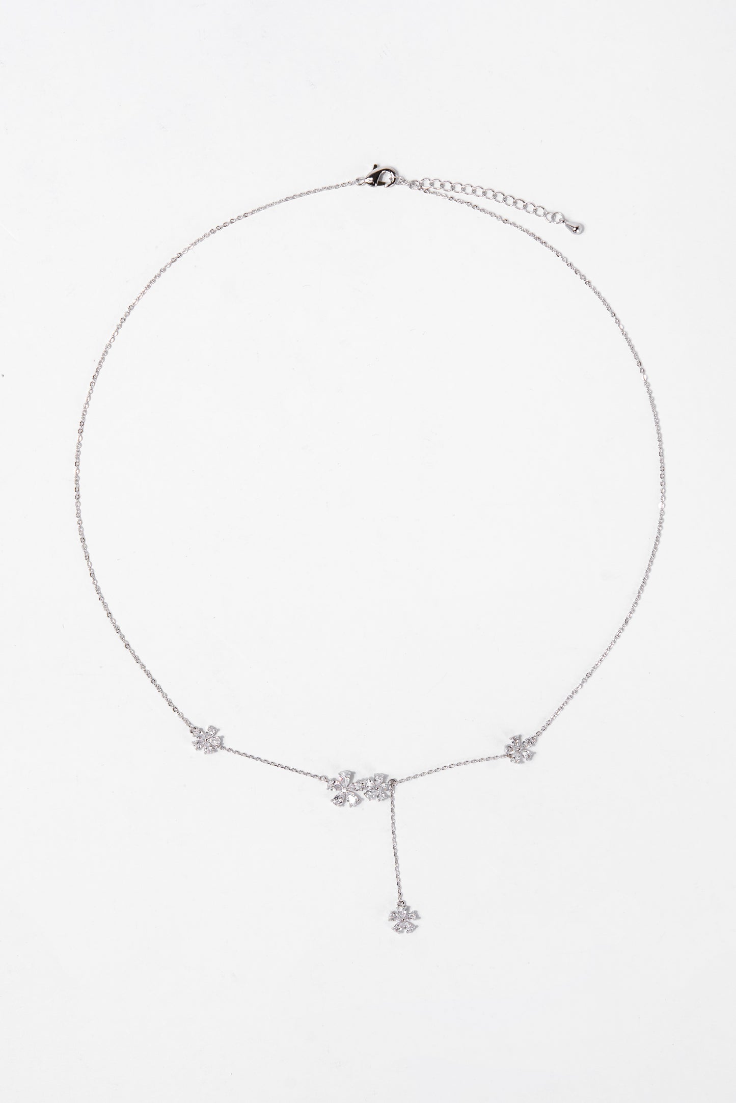 Haven CZ Floral Bezzle Necklace