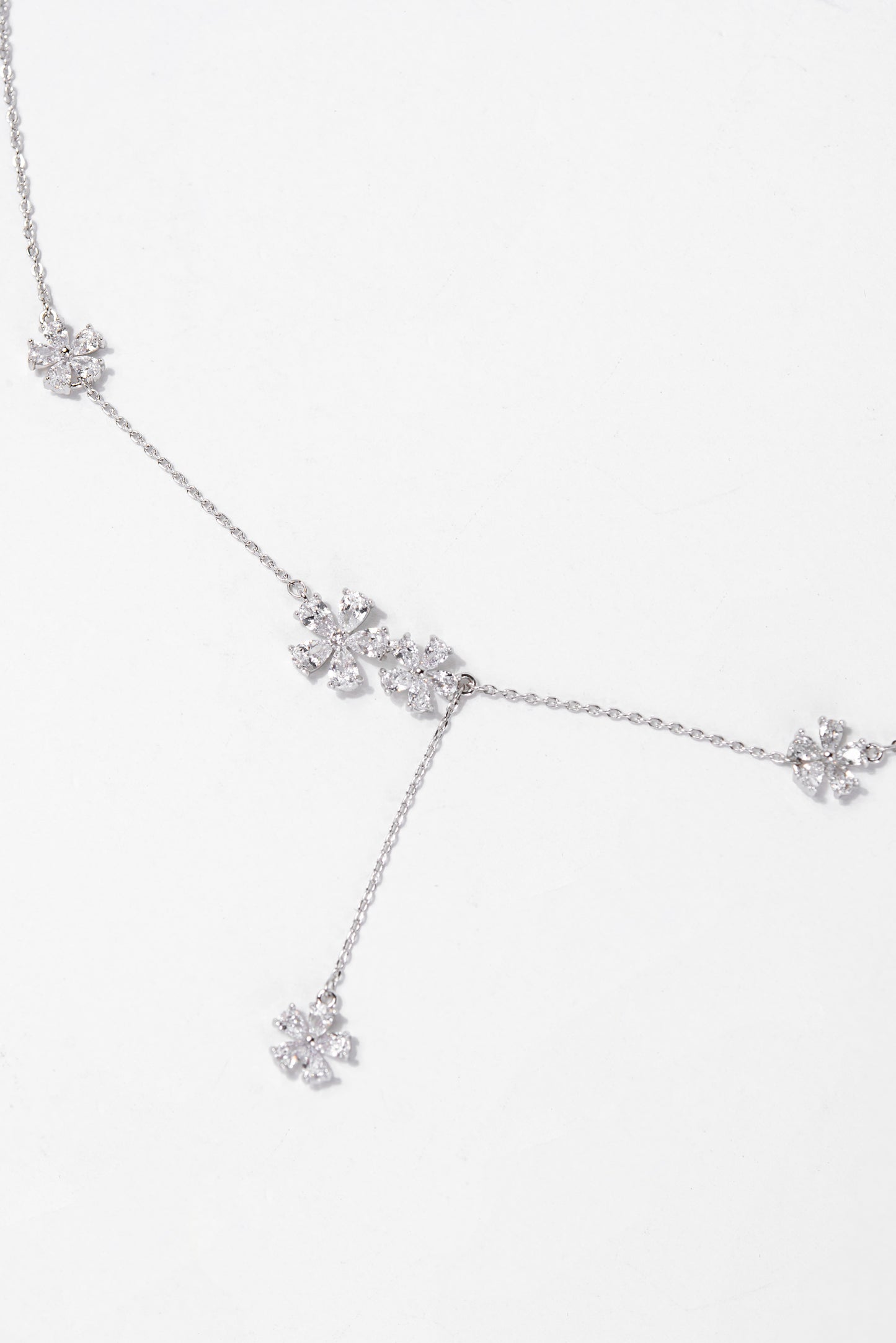 Haven CZ Floral Bezzle Necklace