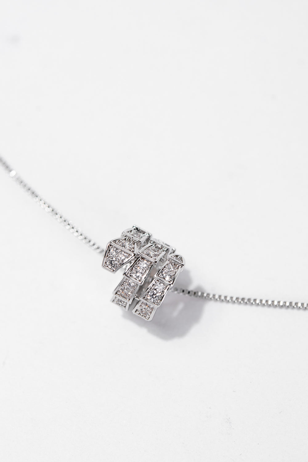 Tasha Snake CZ Gold Plated Necklace