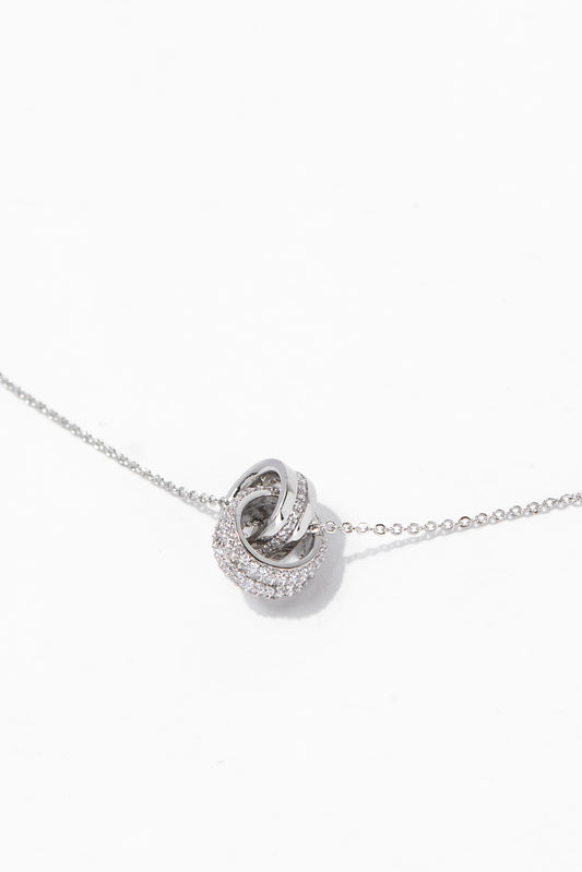 Xiomara Classic CZ Gold Plated Necklace | Silver