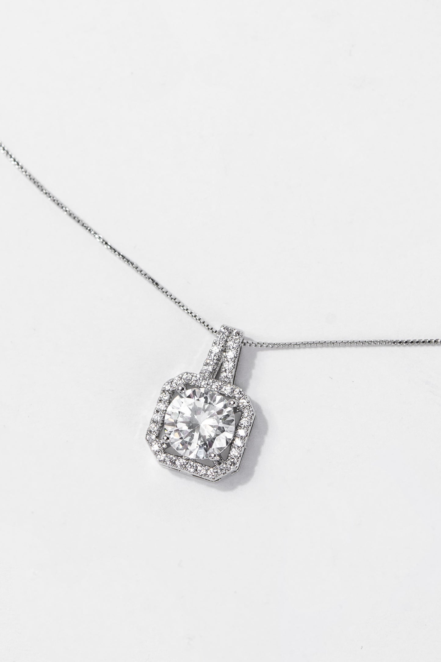 Eliana Solitaire Bezzle CZ Gold Plated Necklace