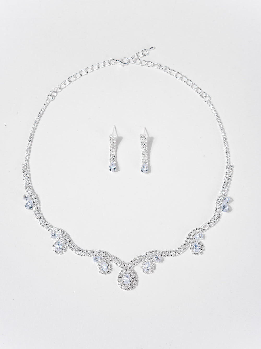 Ruth Elegant Rhinestone Necklace Set