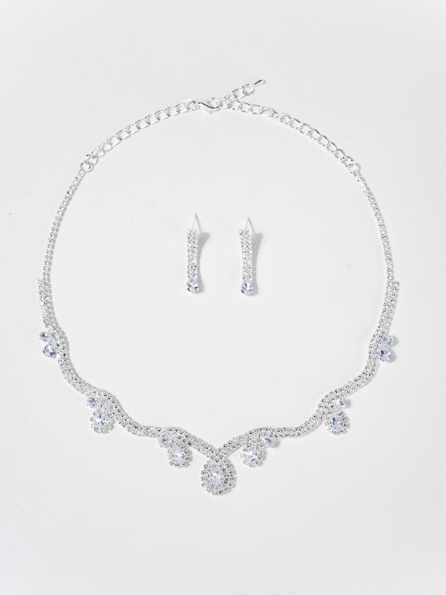 Ruth Elegant Rhinestone Necklace Set