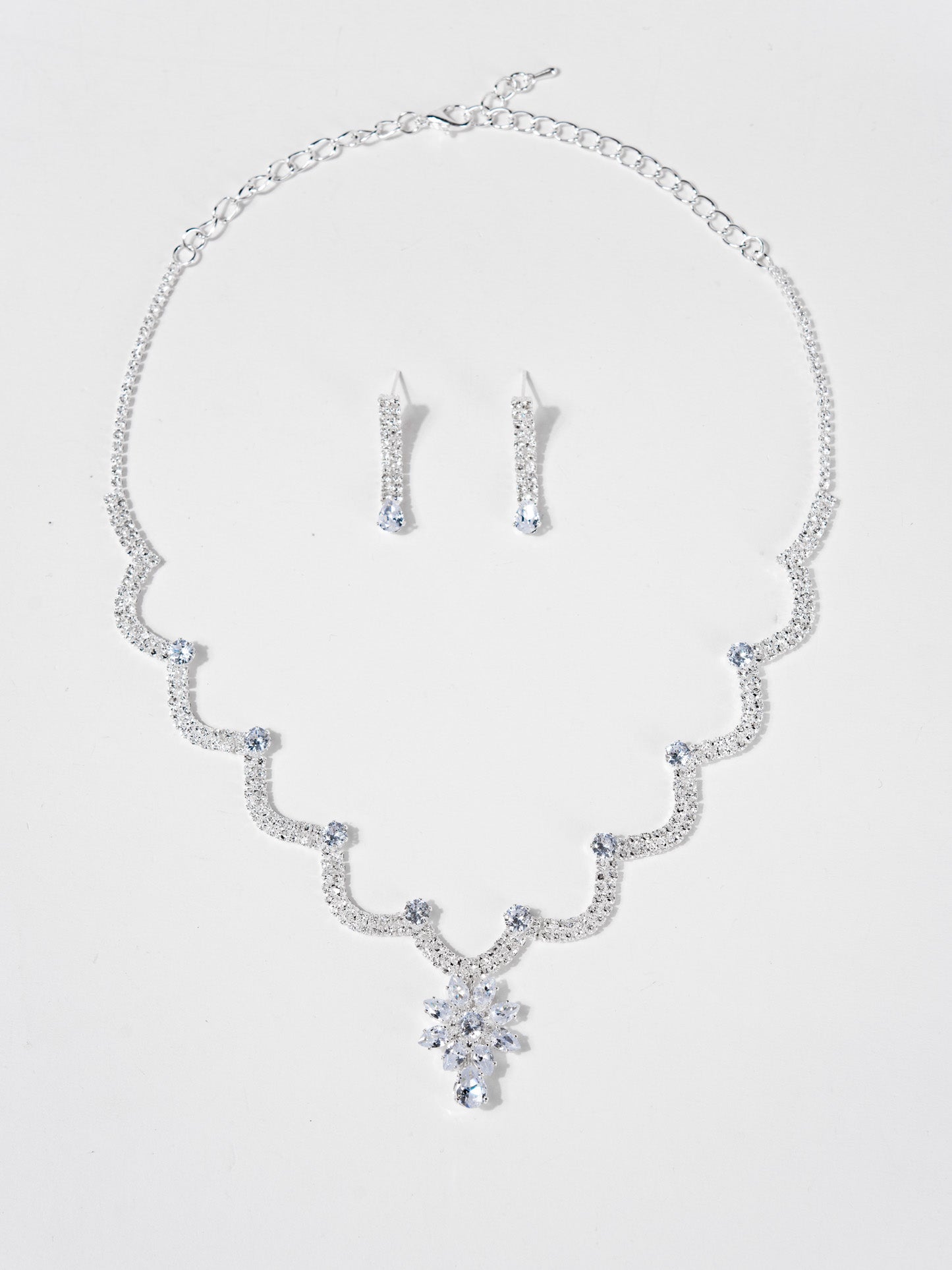 Ariana Cubic Zirconia Rhinestone Necklace