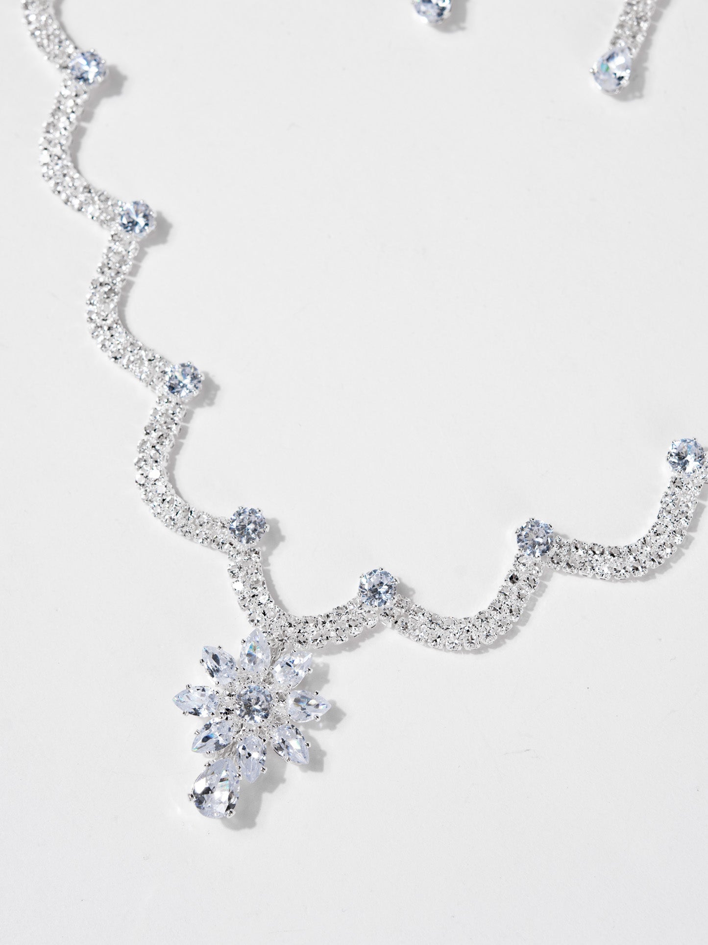 Ariana Cubic Zirconia Rhinestone Necklace