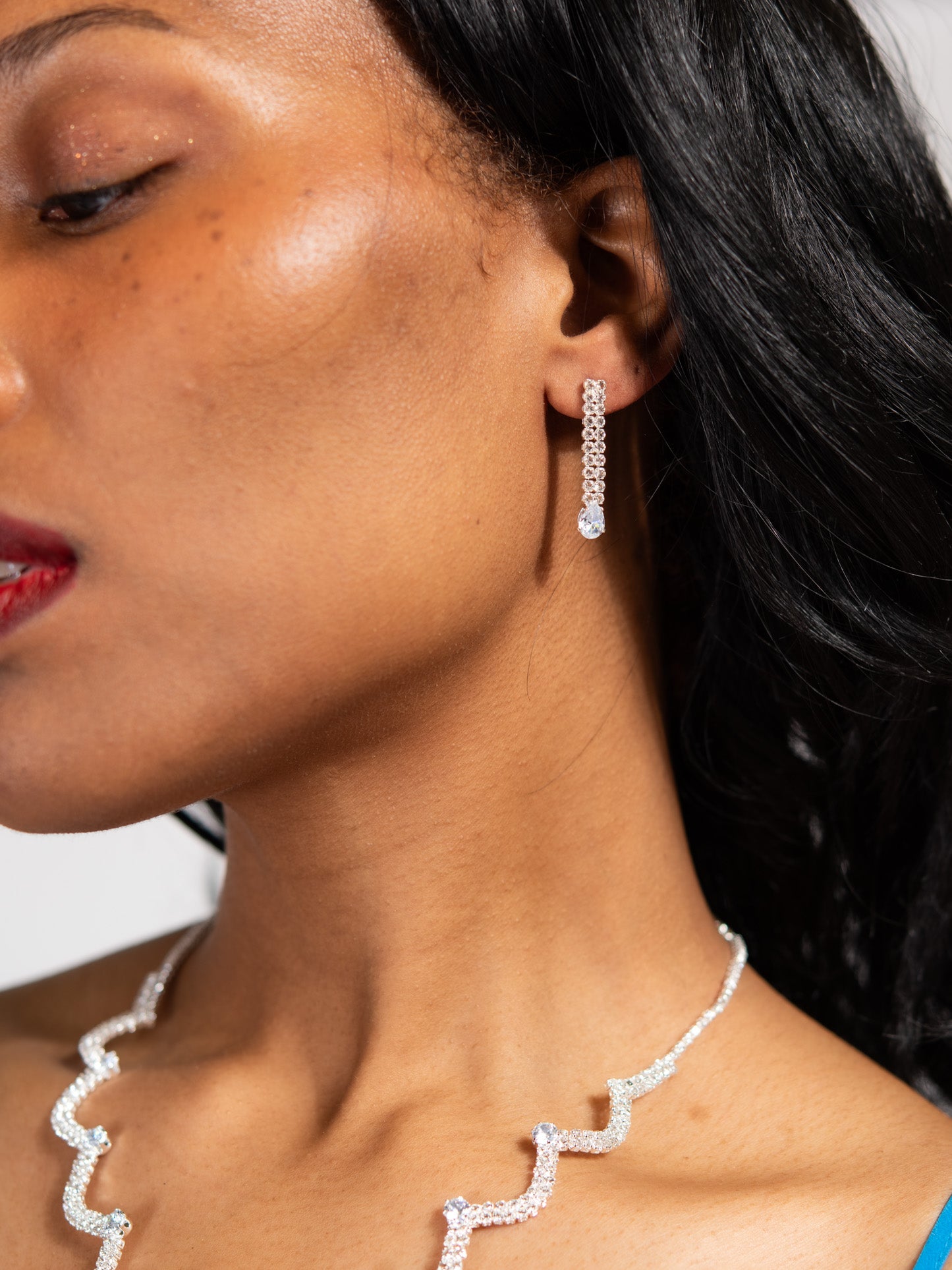 Ariana Cubic Zirconia Rhinestone Necklace