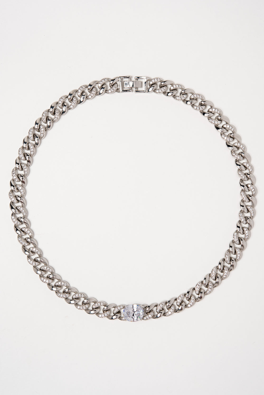 Cuban CZ Necklace Set