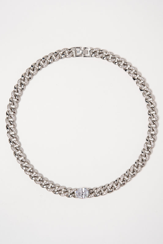 Cuban CZ Necklace Set