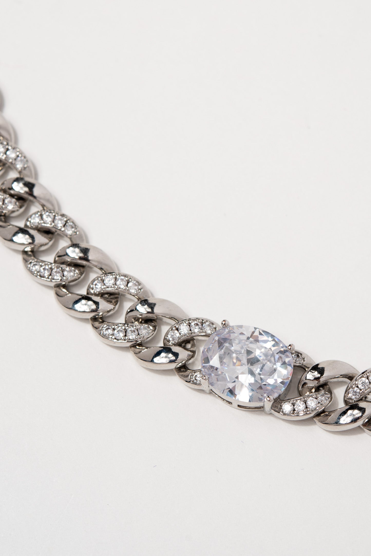 Cuban CZ Necklace Set