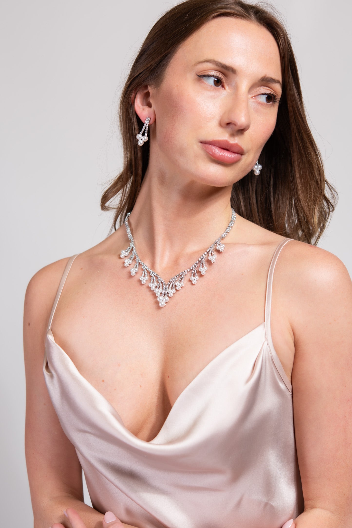 Megan Glam CZ Necklace Set