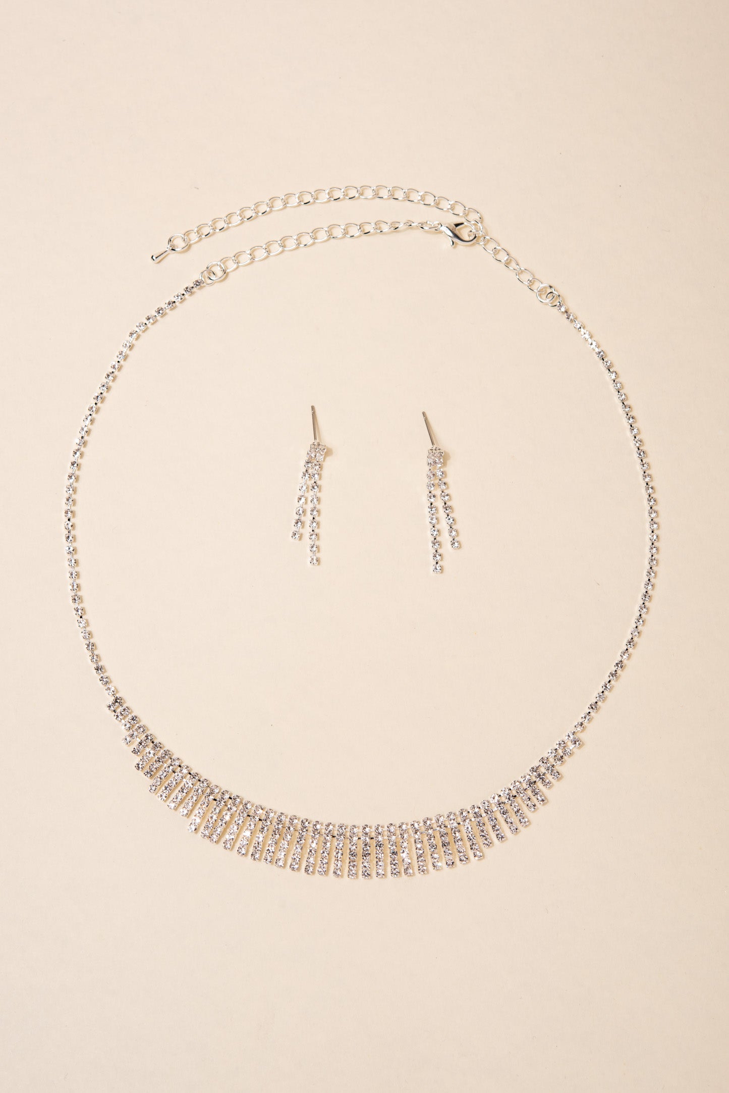 Starburst Fringe Necklace & Earrings Set