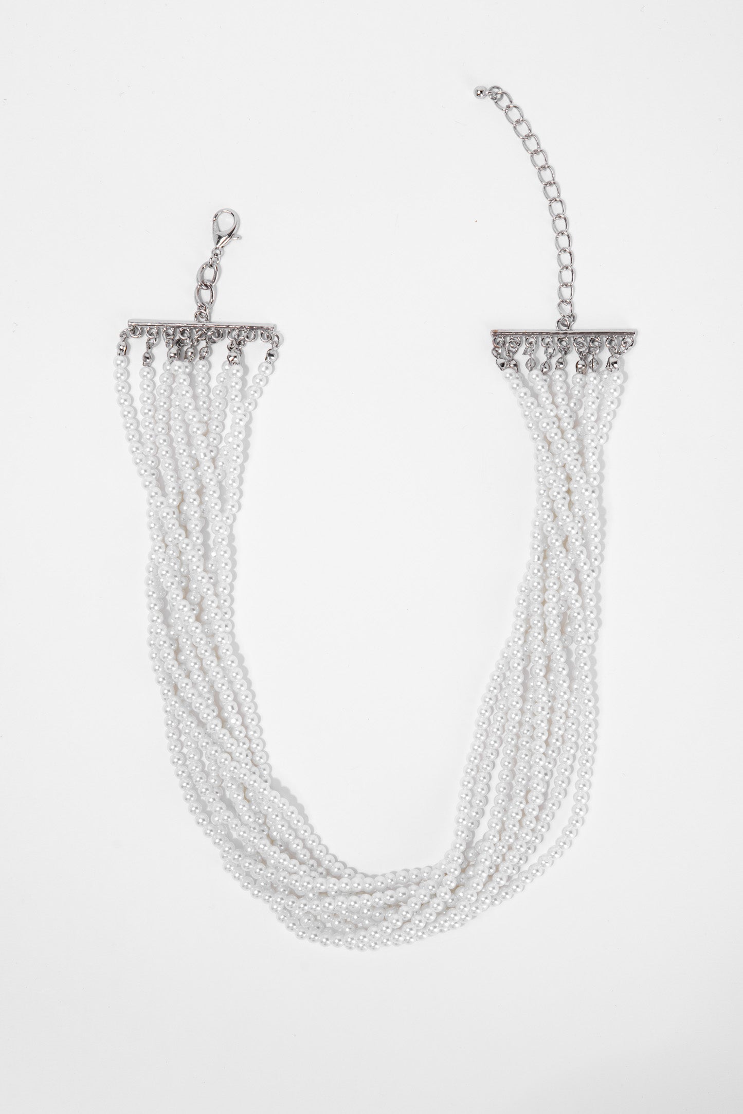 Giovanna 9 Line Pearl Necklace Set