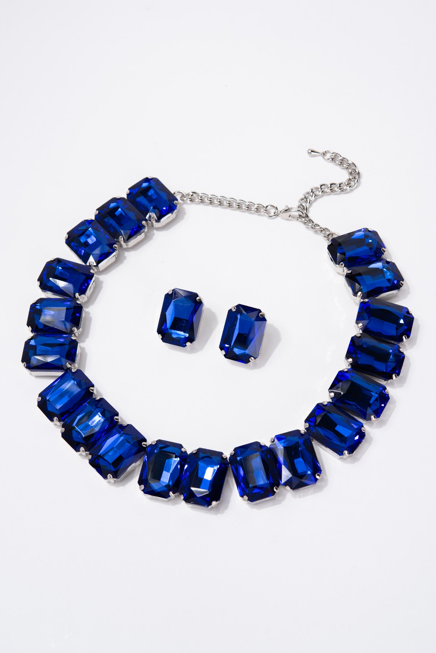 Lexi Crystal Octagon Cut Collar Necklace Set