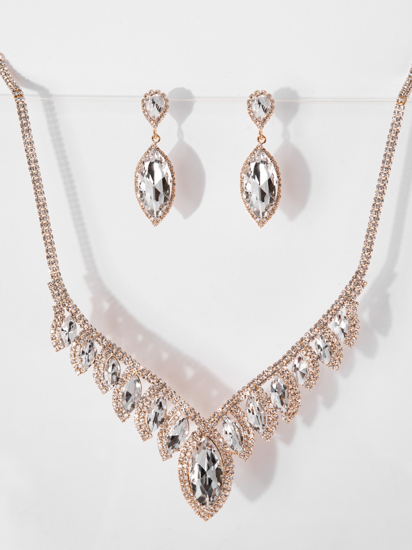 Phoebe Rhinestone Necklace Set