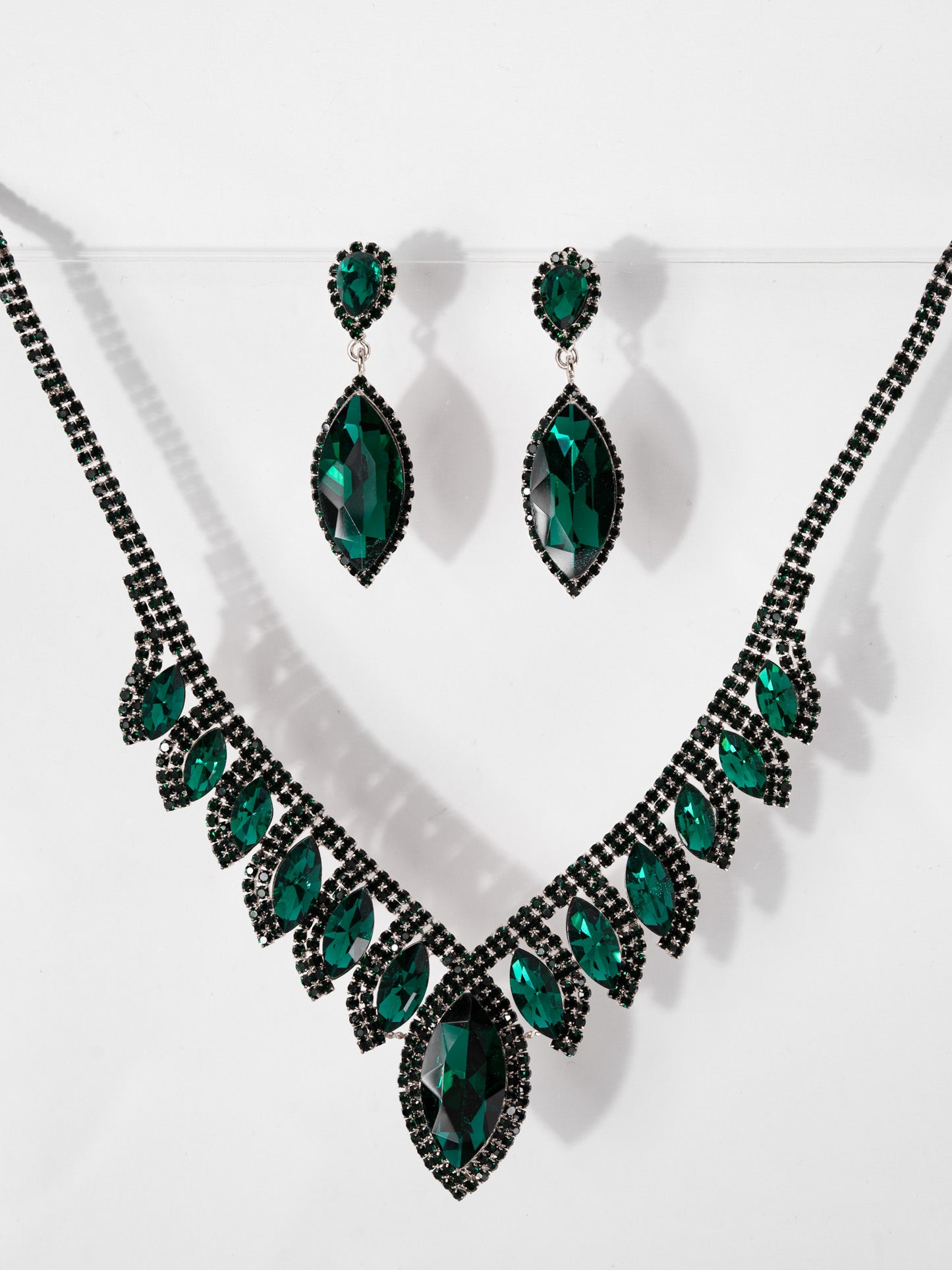 Phoebe Rhinestone Necklace Set