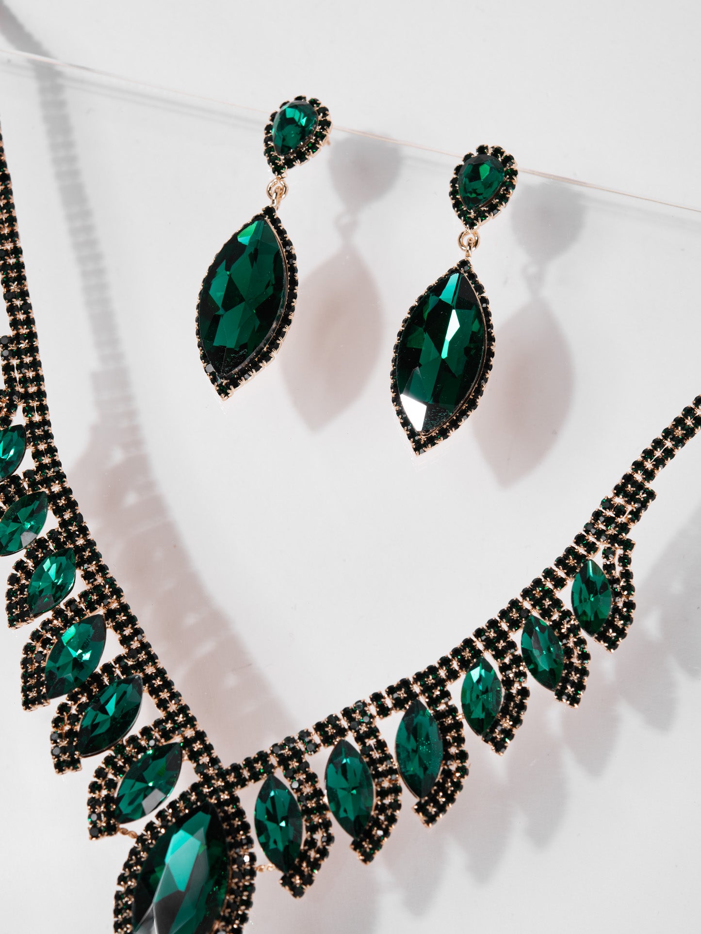 Phoebe Rhinestone Necklace Set