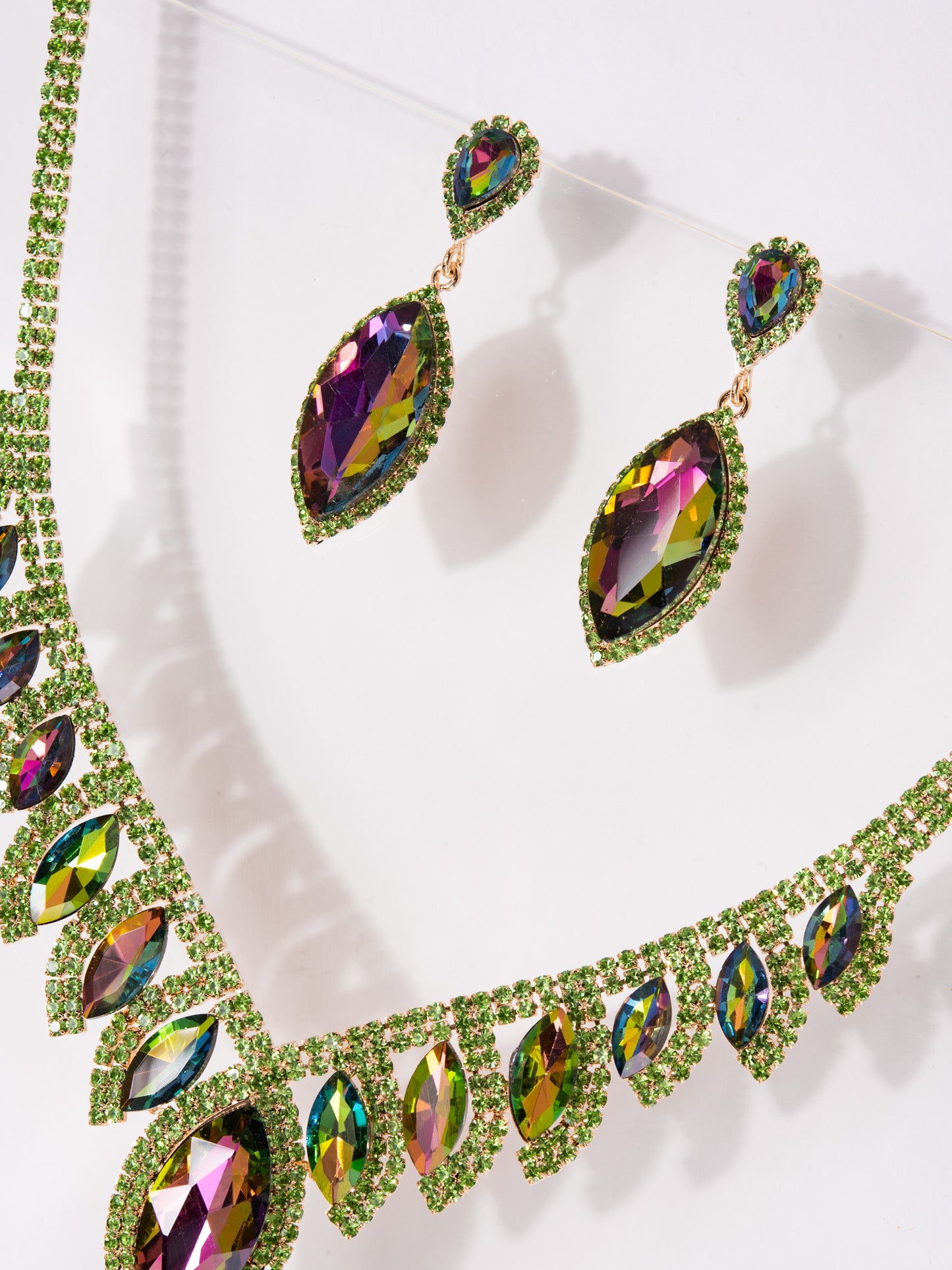 Phoebe Rhinestone Necklace Set