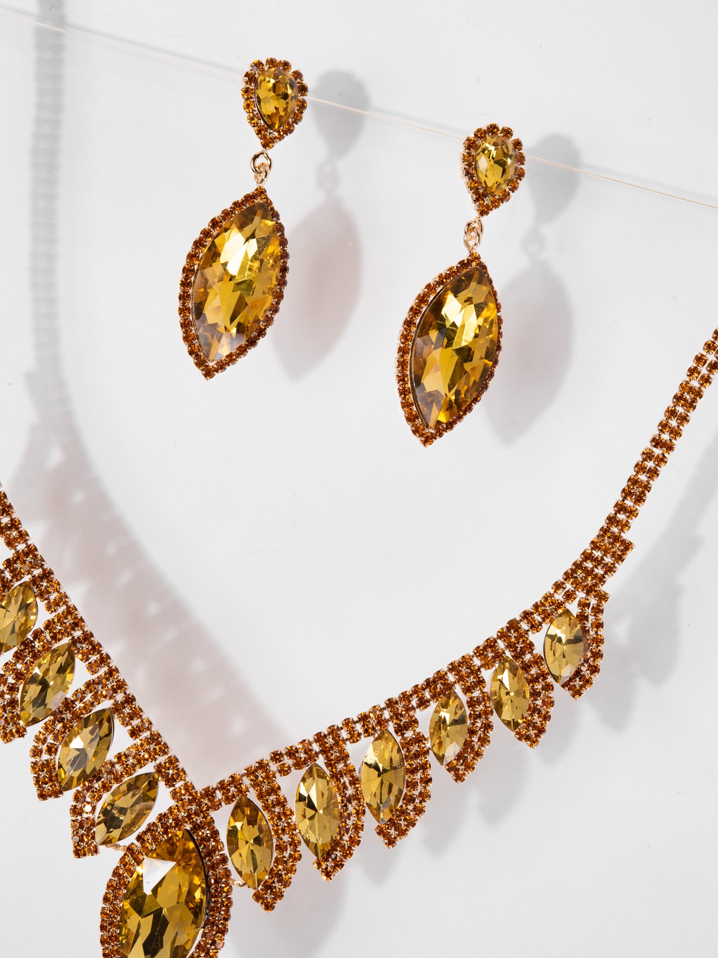 Phoebe Rhinestone Necklace Set