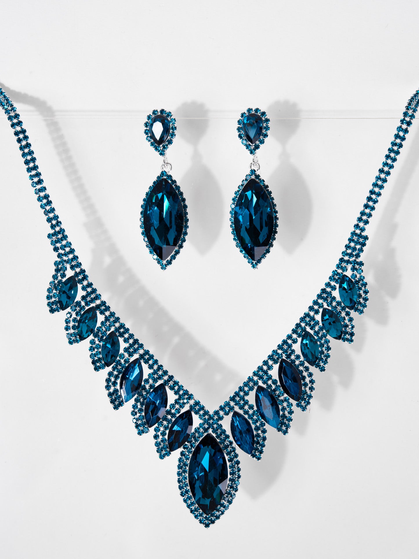Phoebe Rhinestone Necklace Set