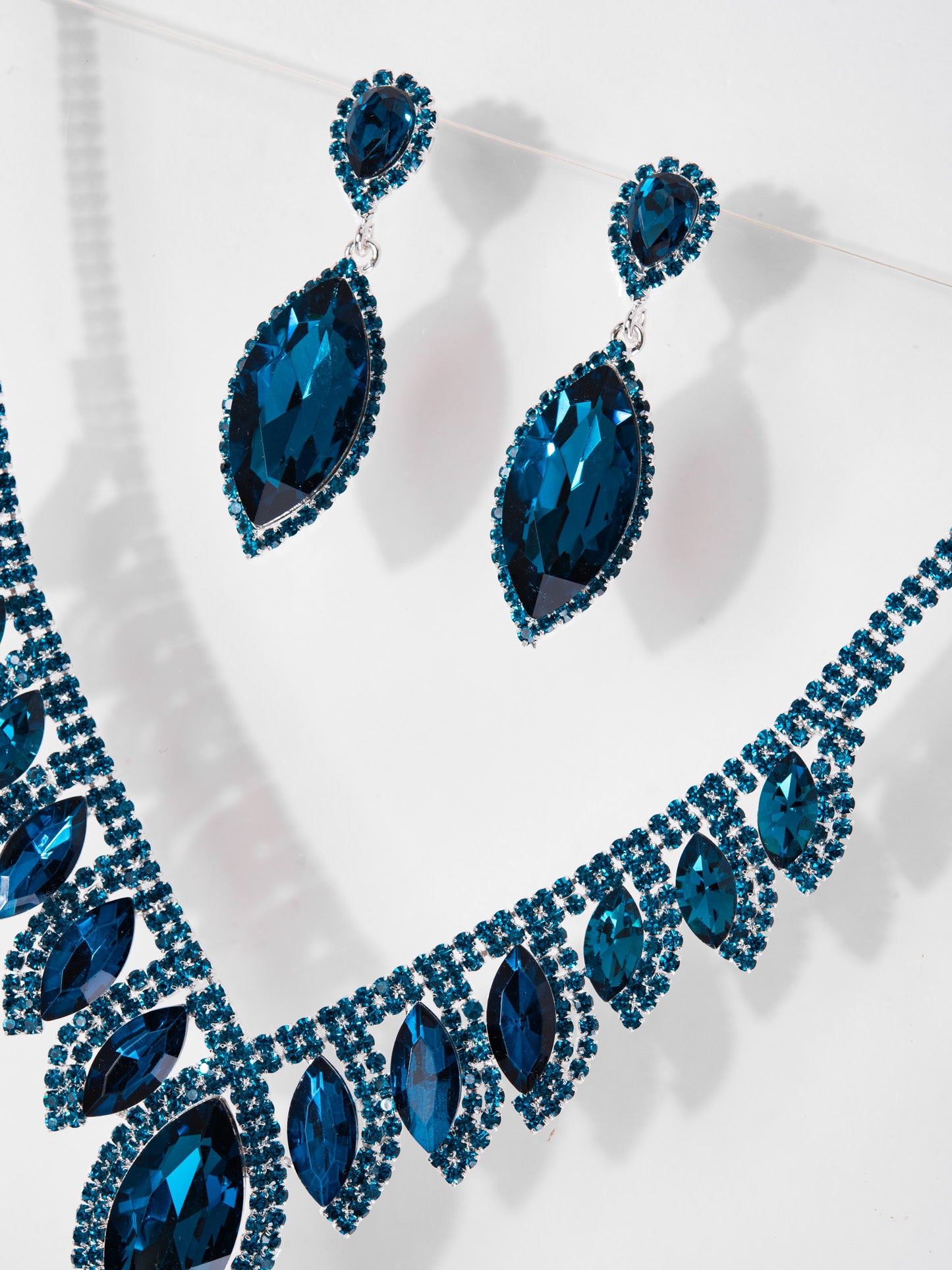 Phoebe Rhinestone Necklace Set