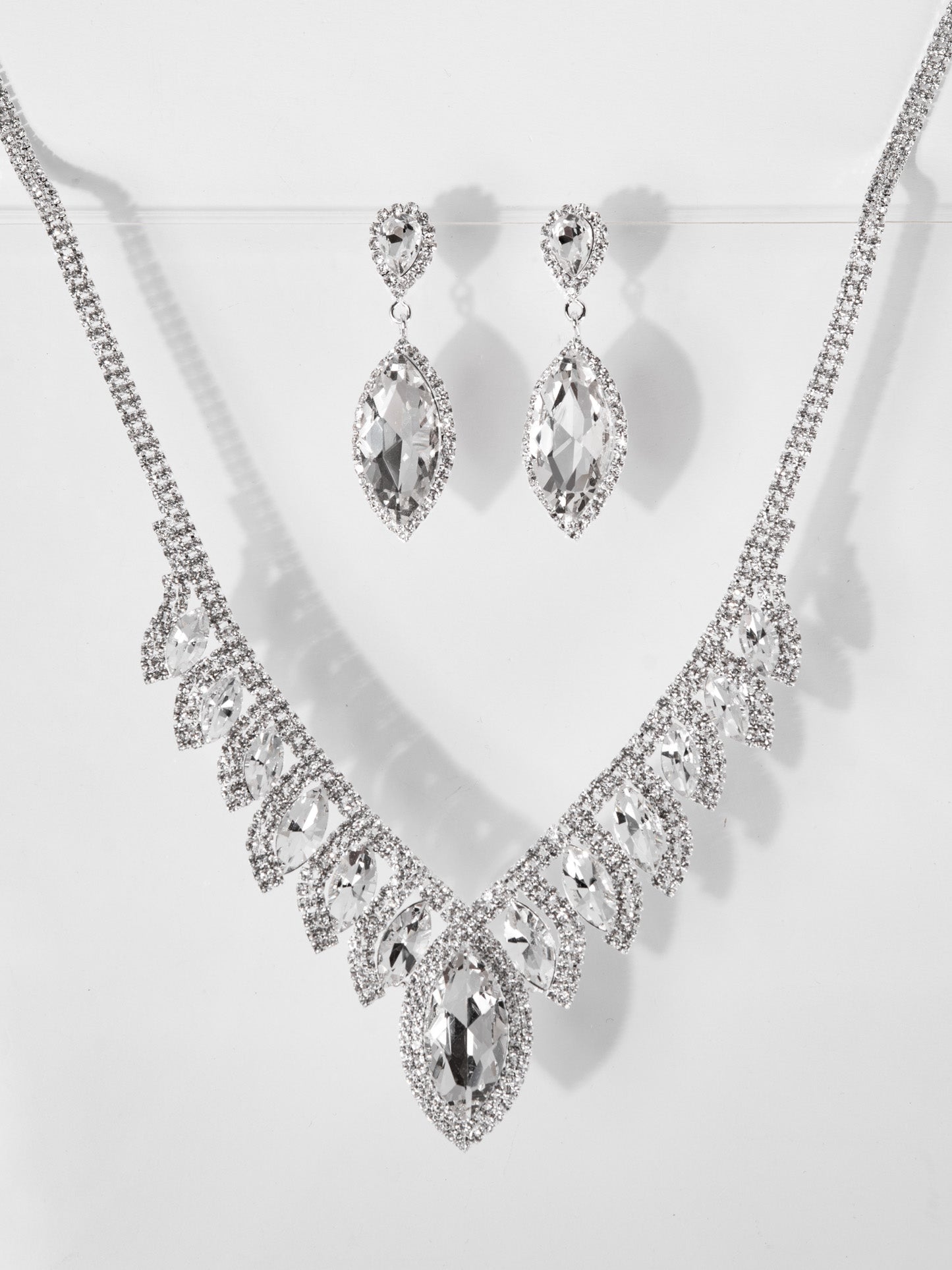 Phoebe Rhinestone Necklace Set