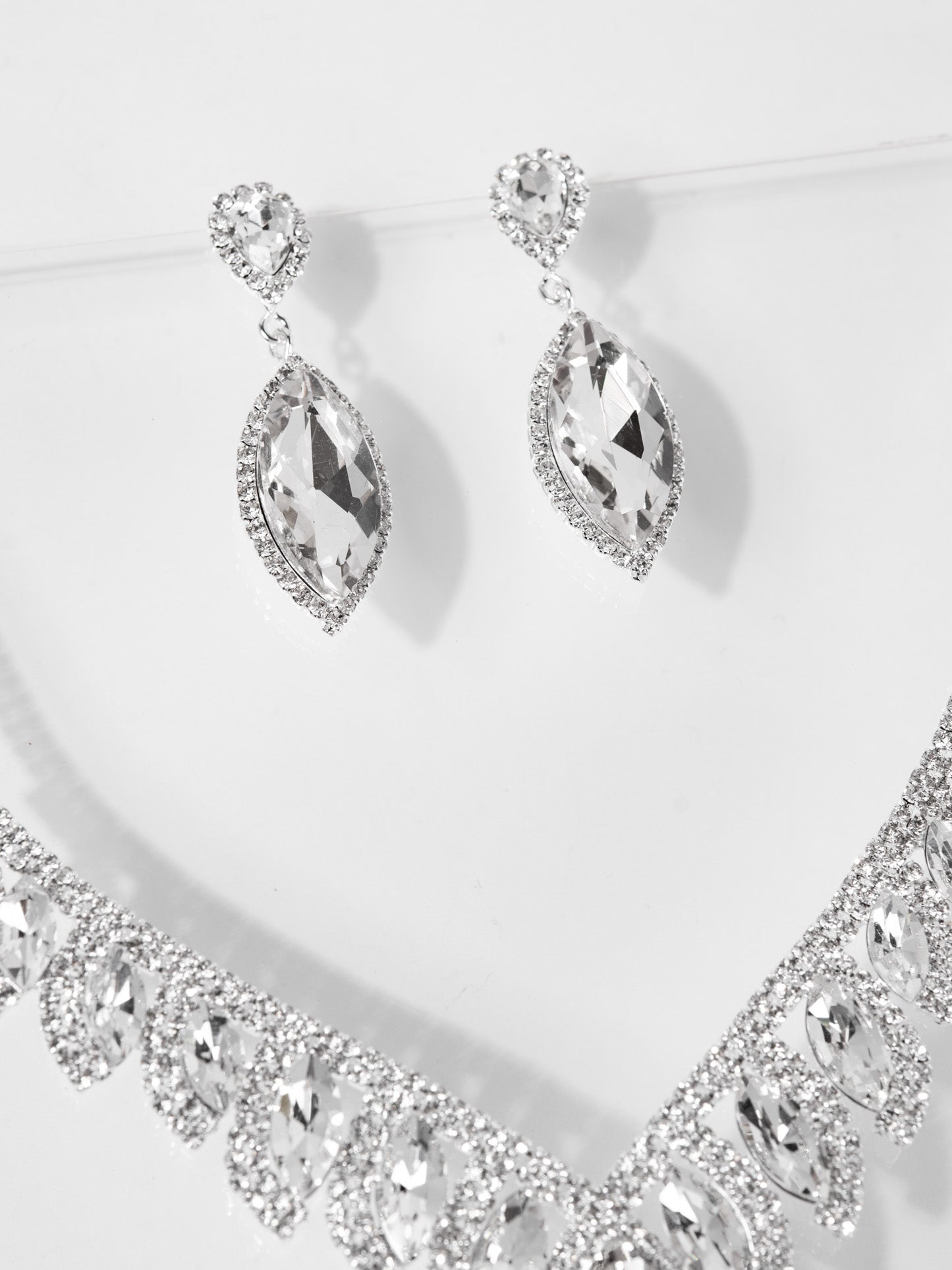 Phoebe Rhinestone Necklace Set