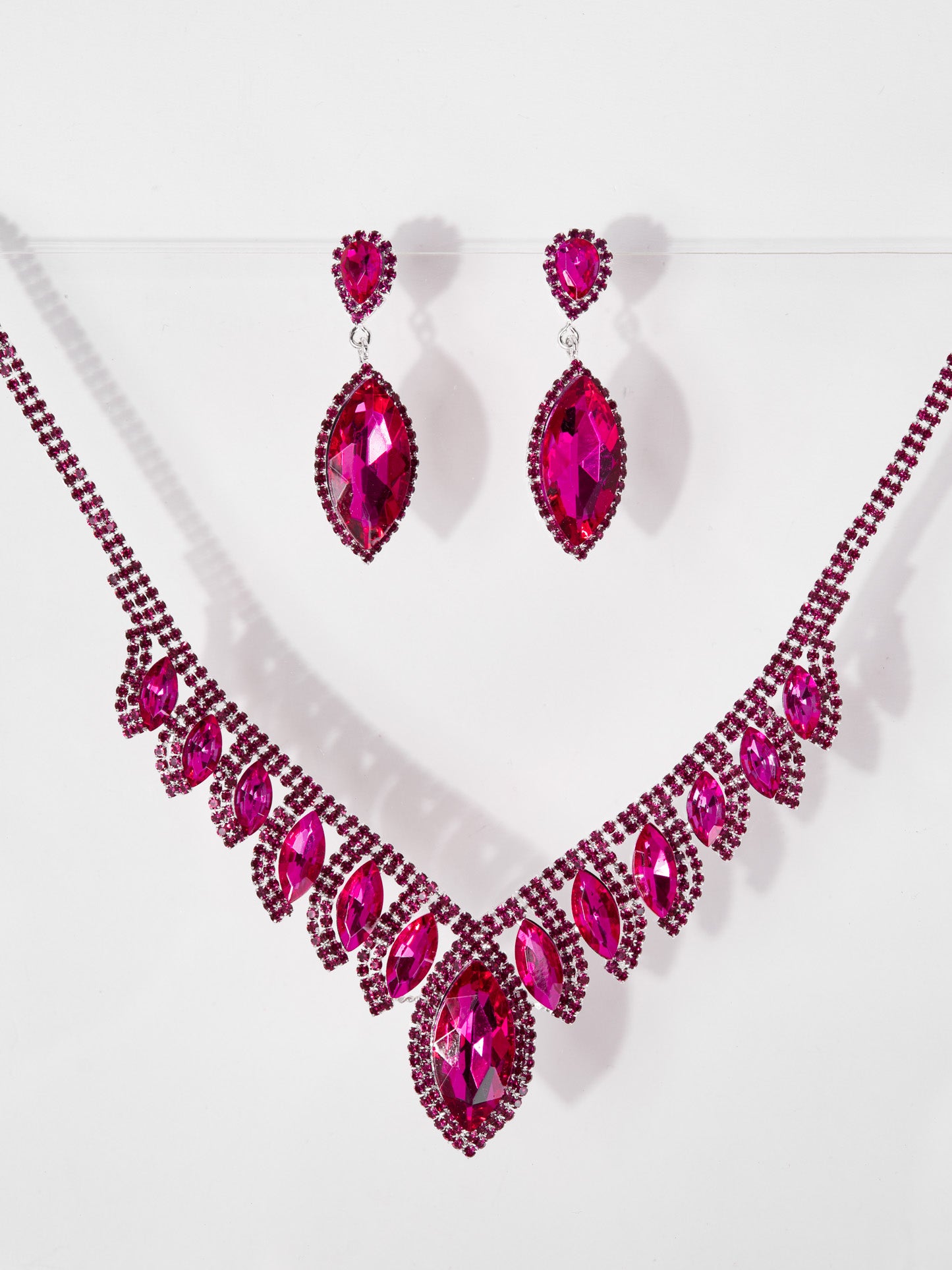 Phoebe Rhinestone Necklace Set