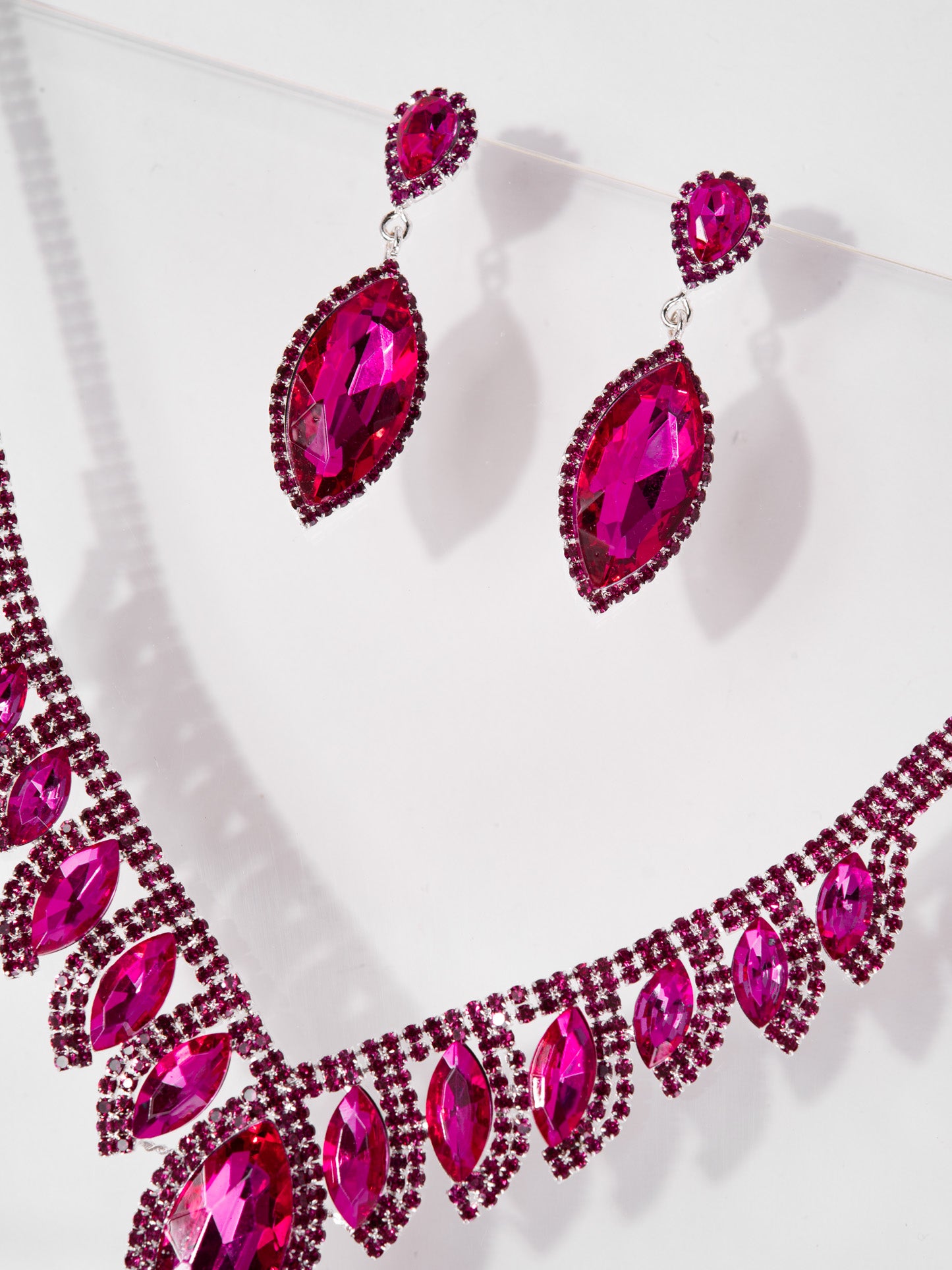 Phoebe Rhinestone Necklace Set