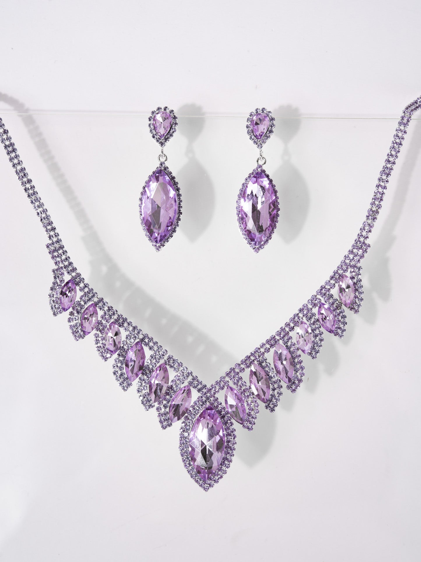 Phoebe Rhinestone Necklace Set