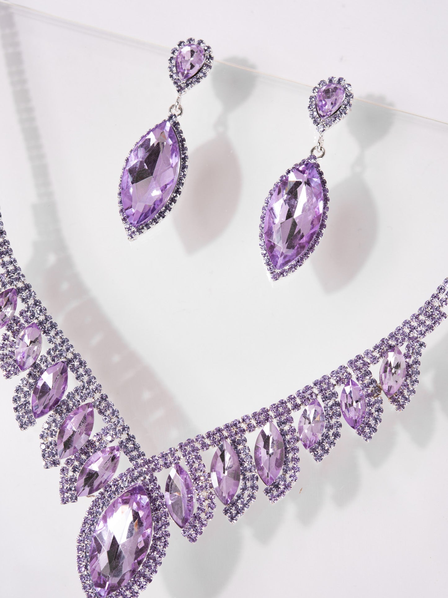 Phoebe Rhinestone Necklace Set