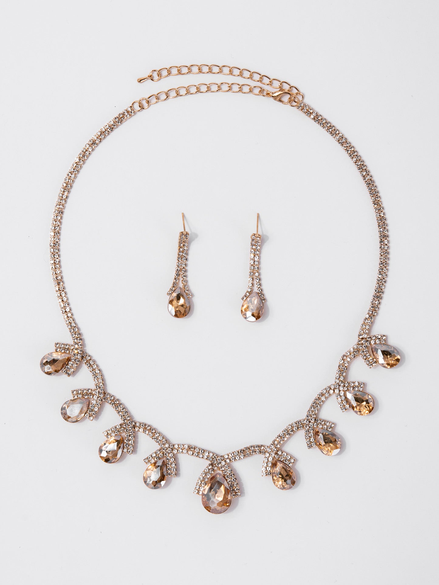 Eliana Statement Rhinestone Necklace Set