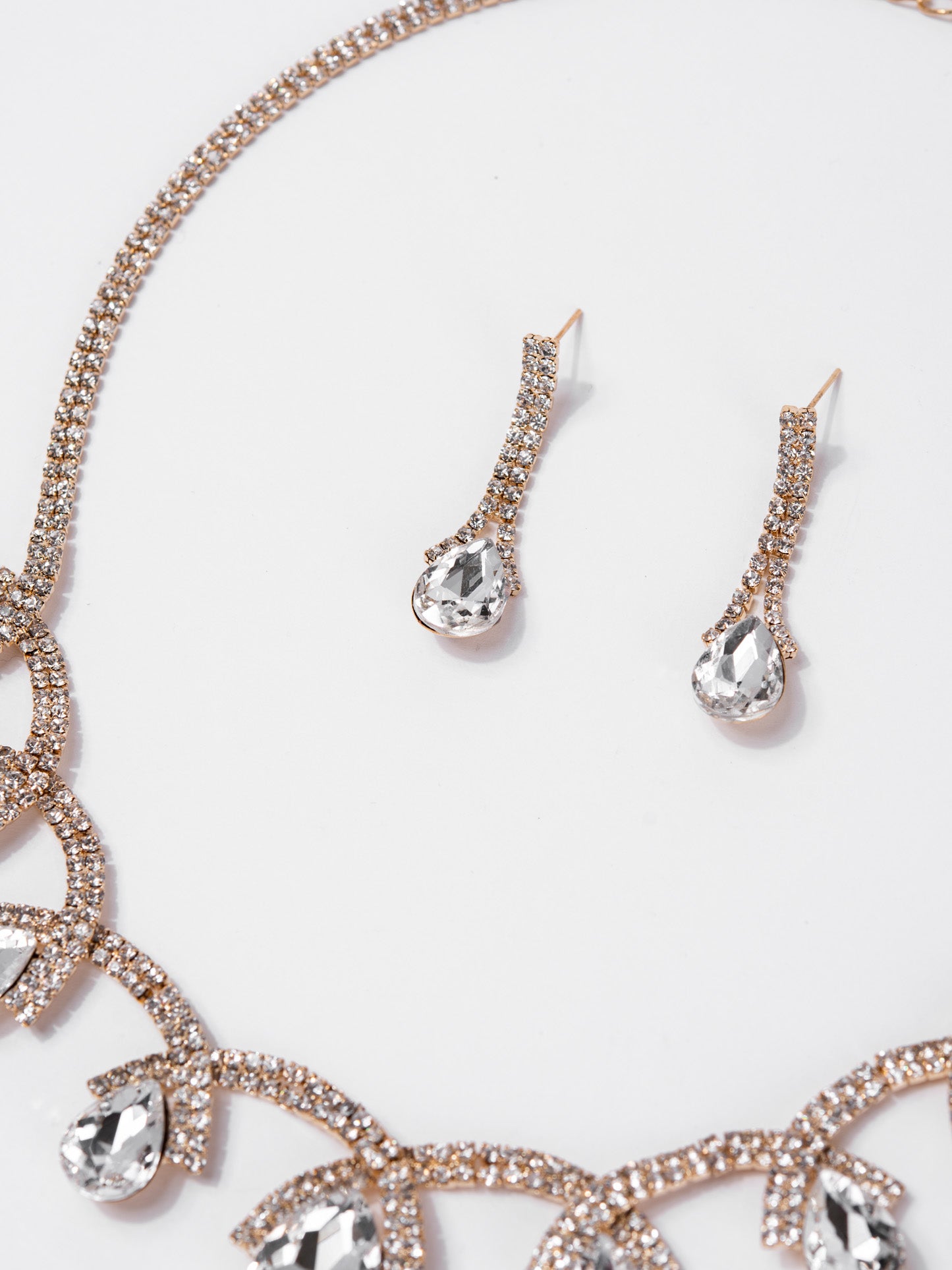 Eliana Statement Rhinestone Necklace Set