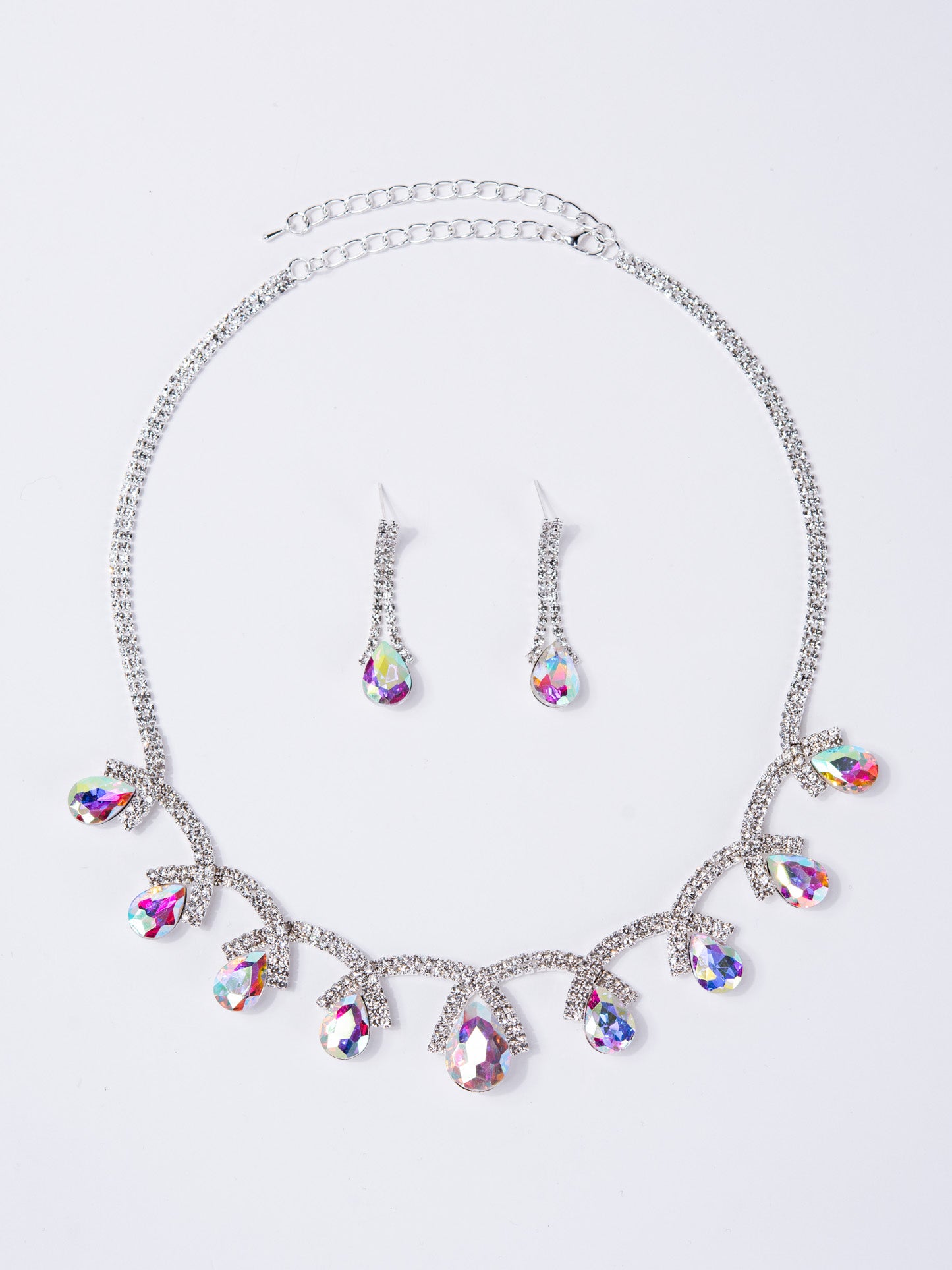 Eliana Statement Rhinestone Necklace Set